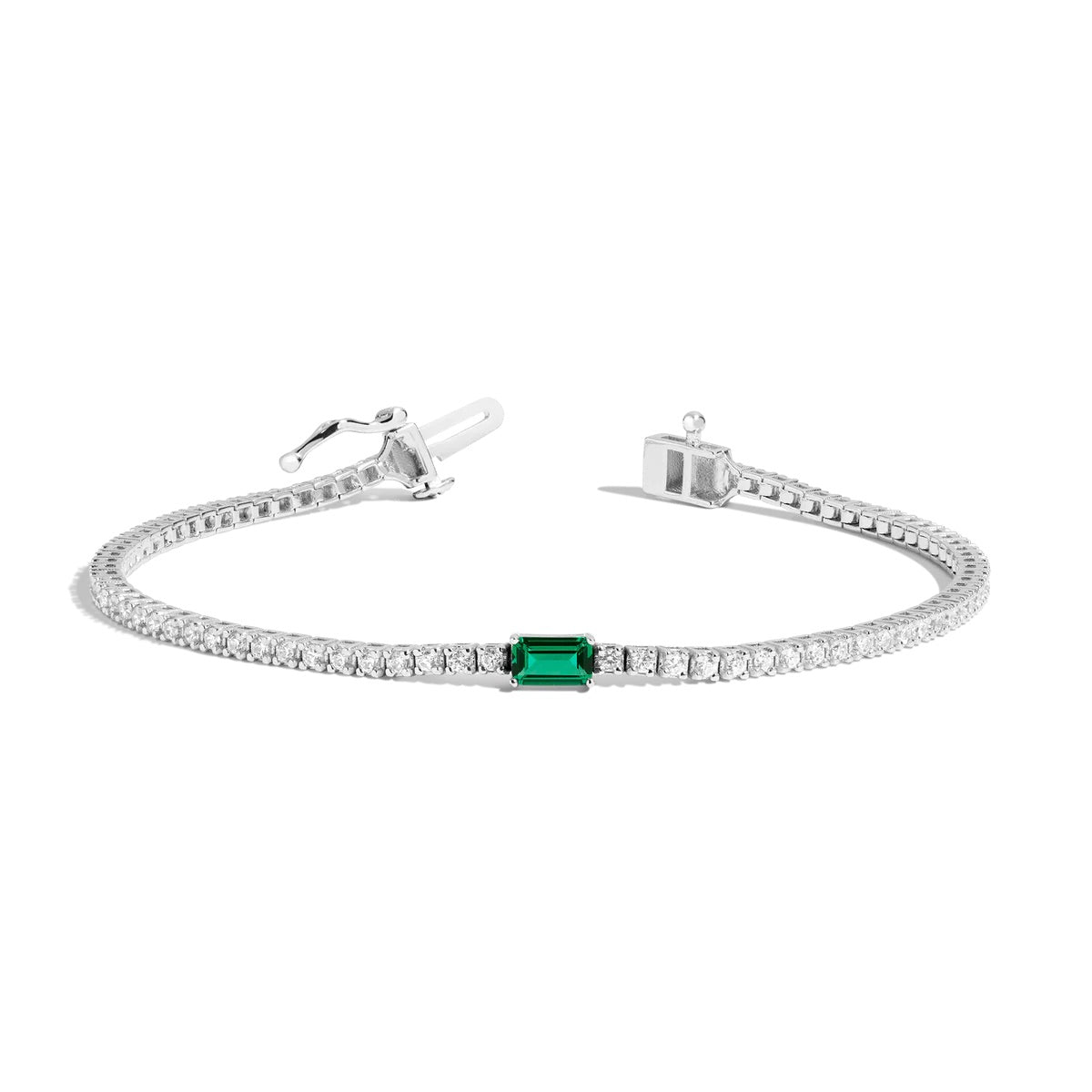 Emerald Center Tennis Bracelet