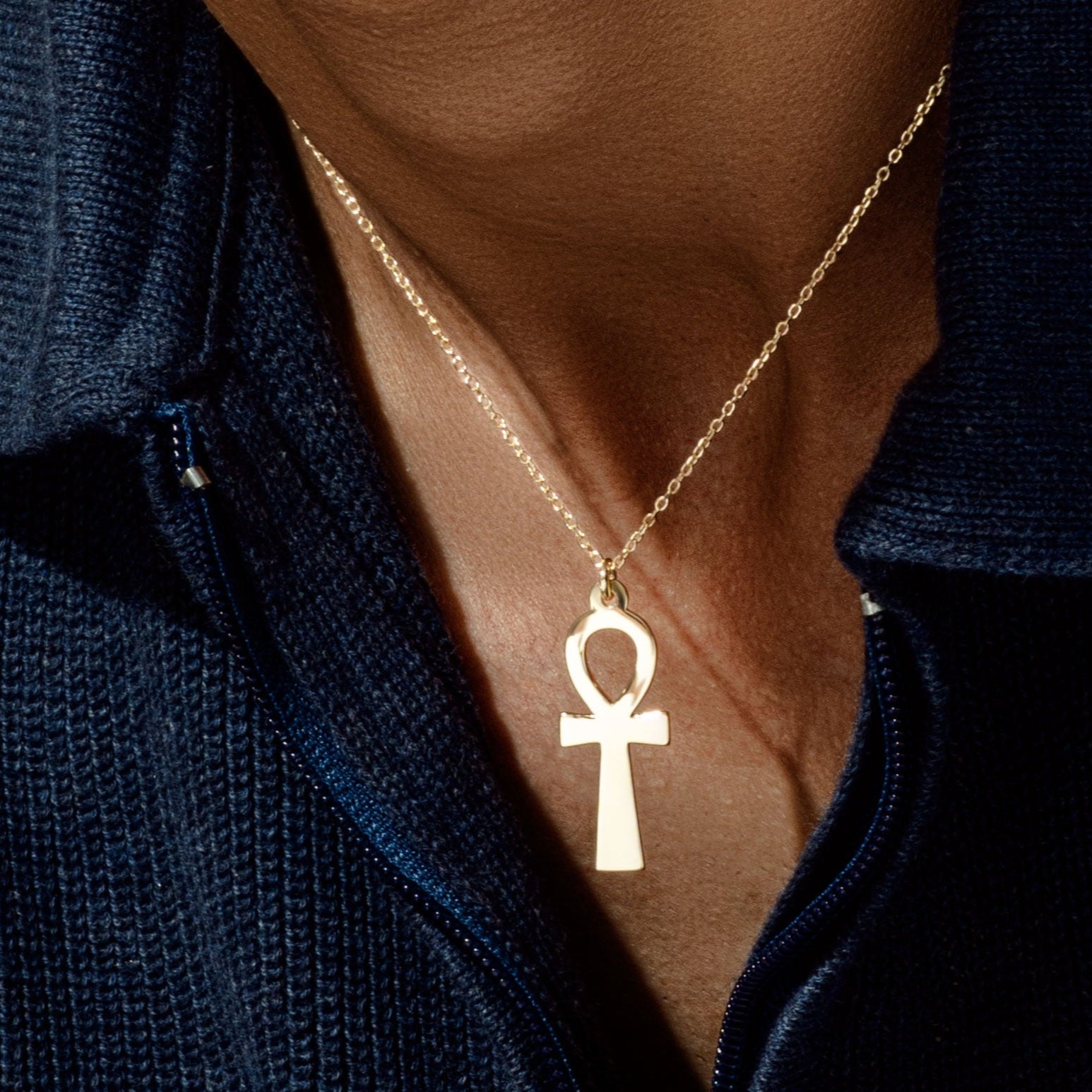 The Good Luck Ankh Men Necklace - ARTSY SILVER