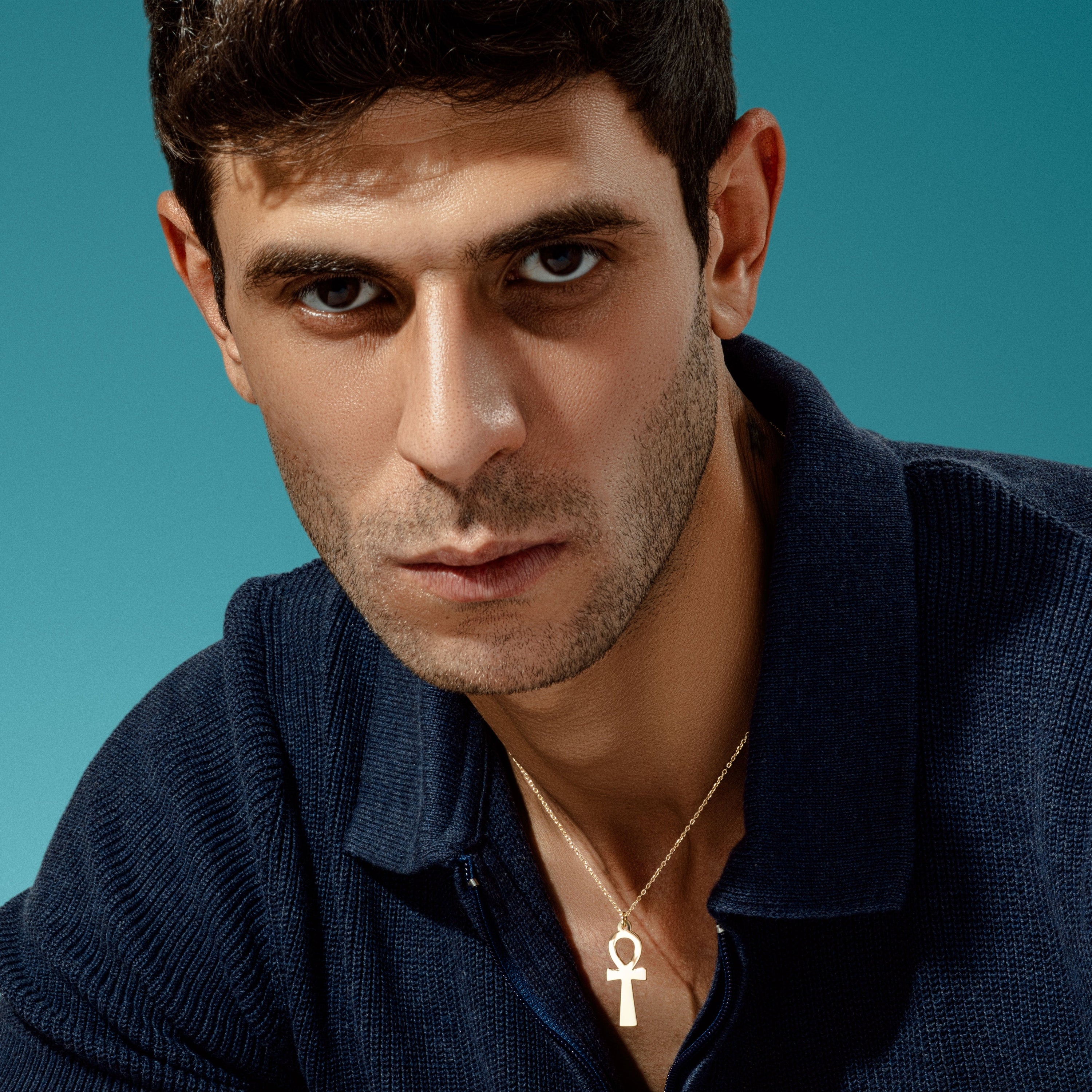 The Good Luck Ankh Men Necklace - ARTSY SILVER