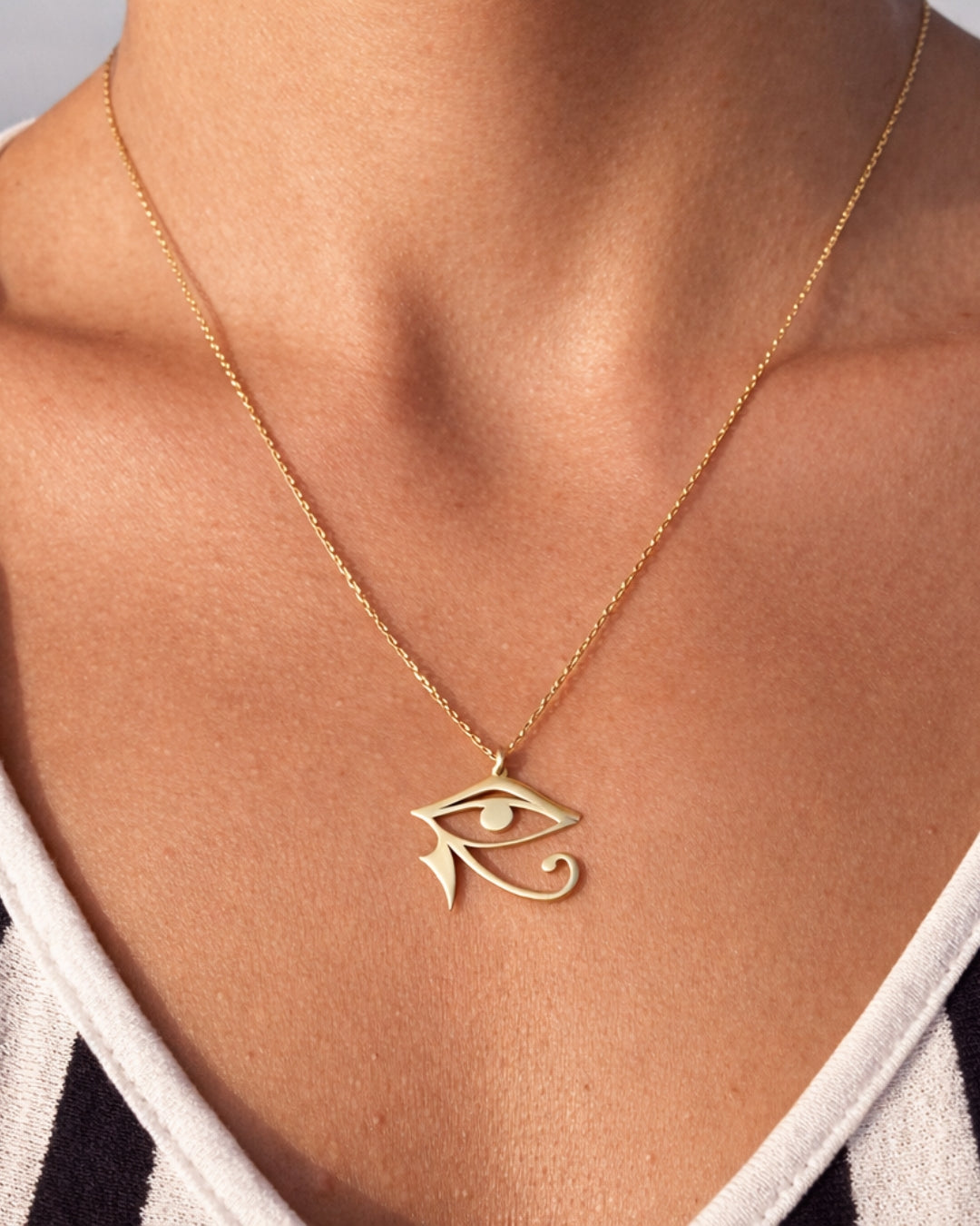 The Pharaonic Eye Necklace - ARTSY SILVER