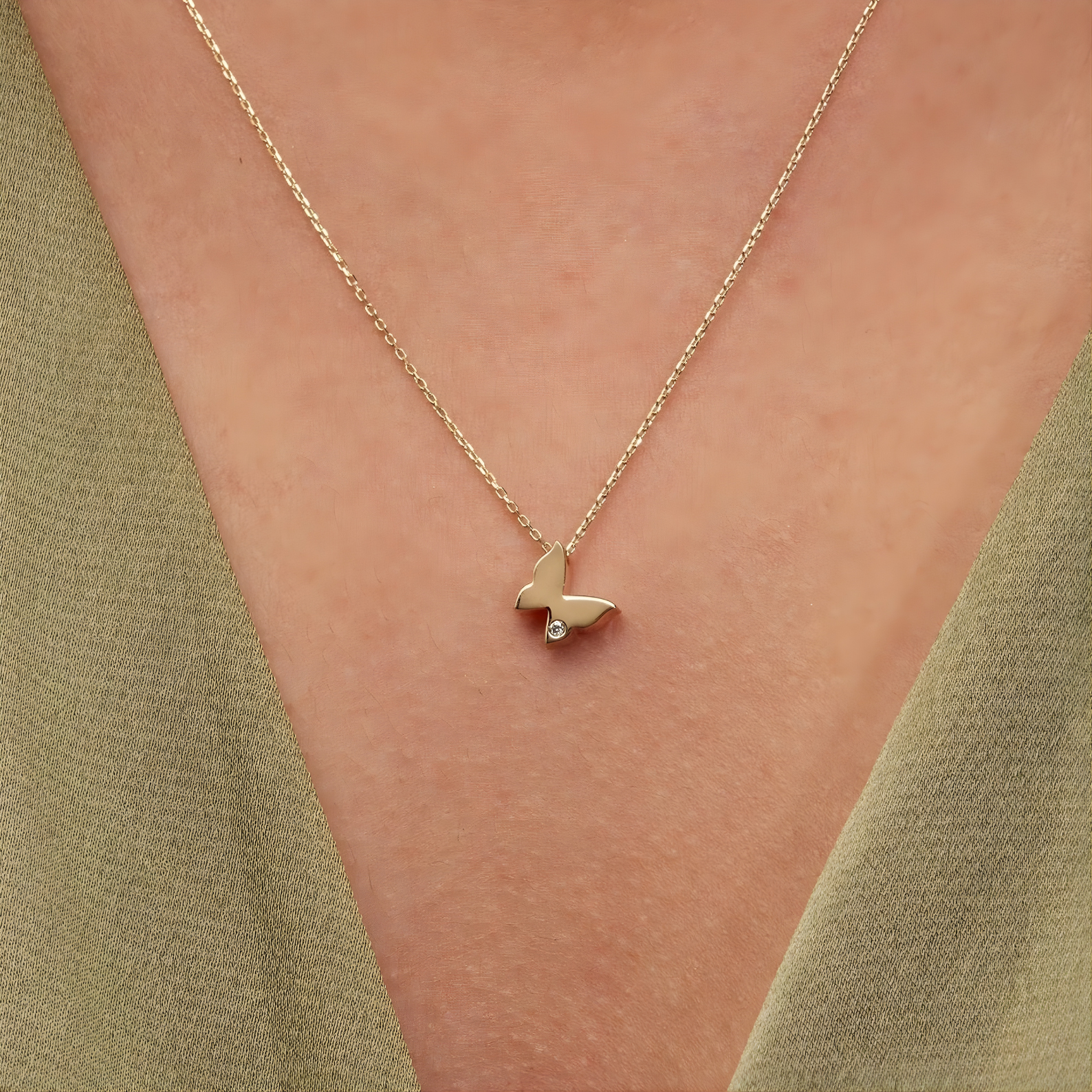 The Gold Butterfly Necklace