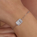 White Zircon Bracelet Woman's I ARTSY SILVER