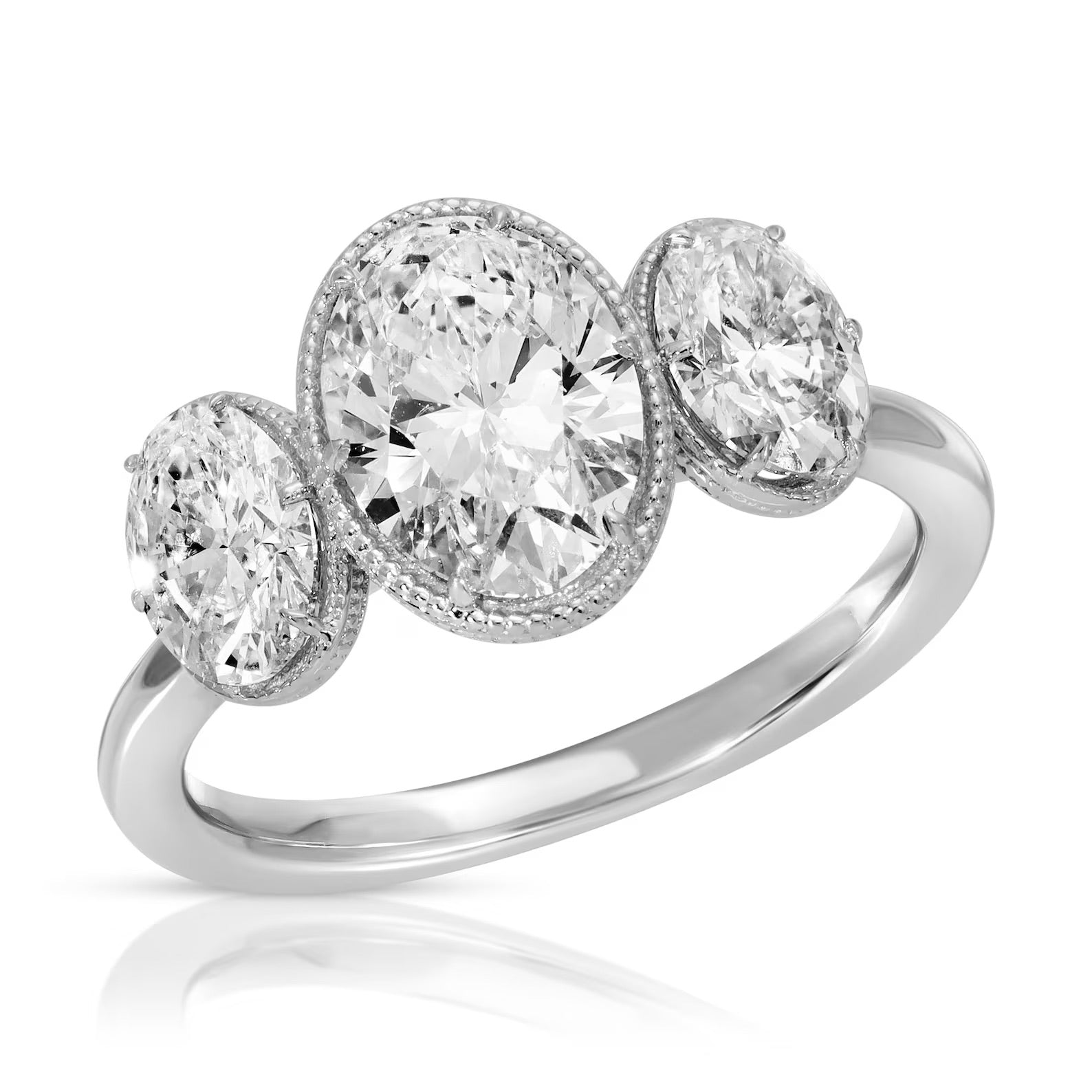 Three- Stone -Oval -Ring
