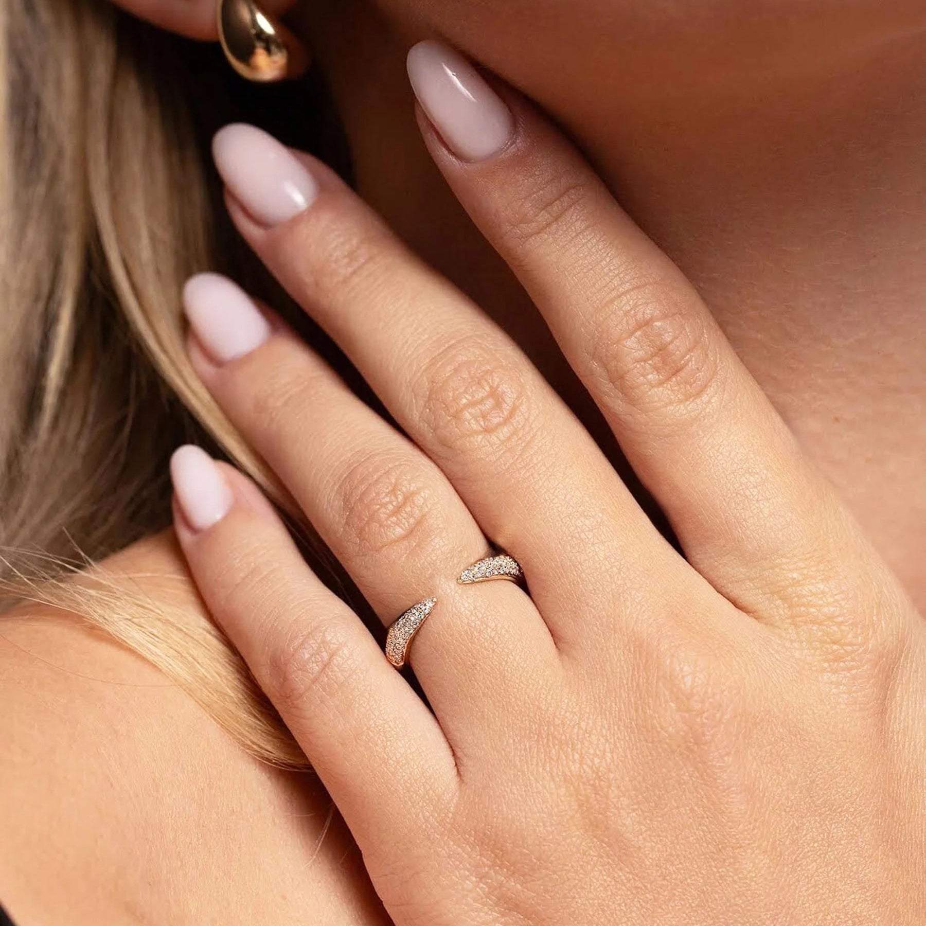 Triple Row Claw Silver Ring - ARTSY SILVER