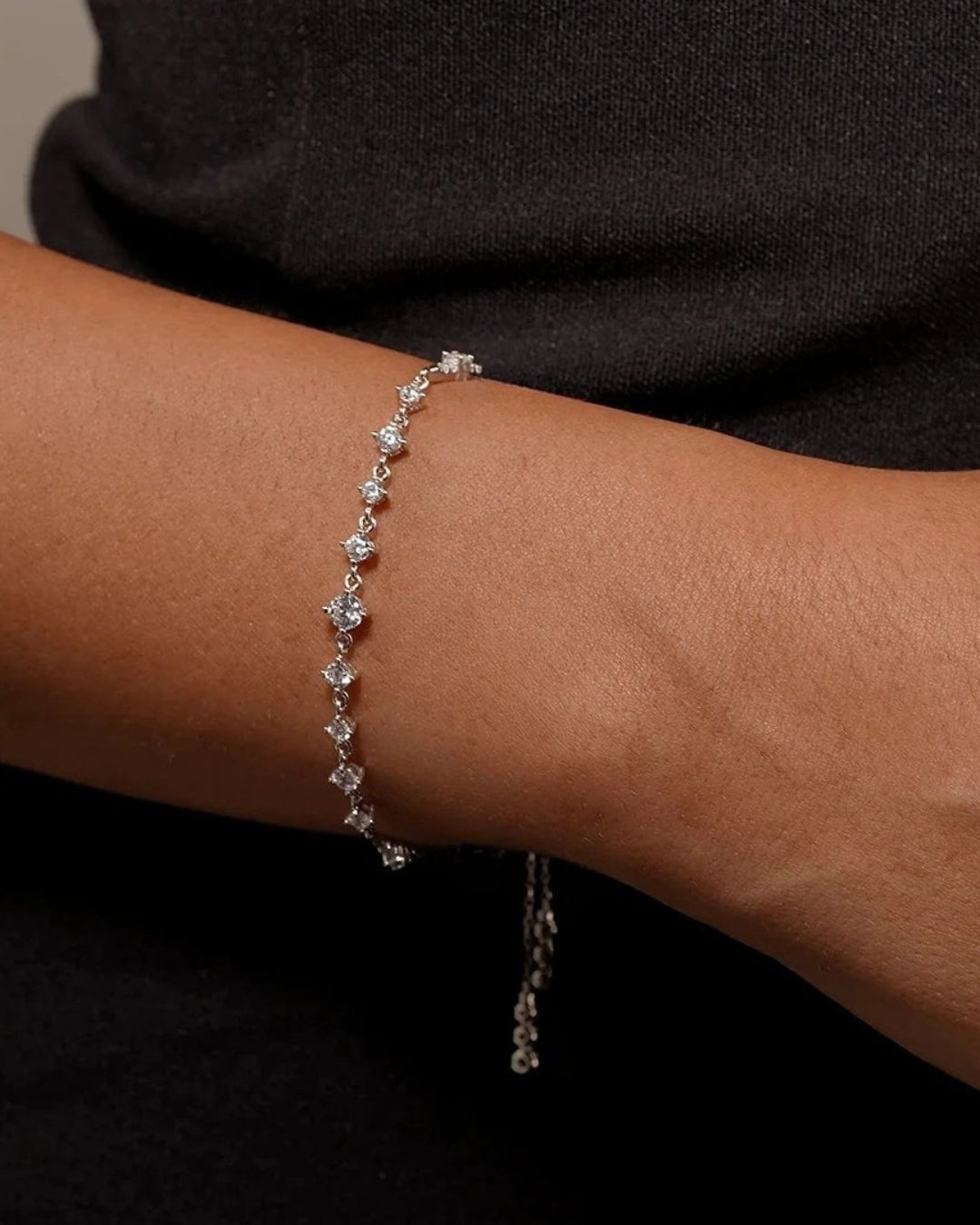 Twinkled Zircon Adjustable Bracelet