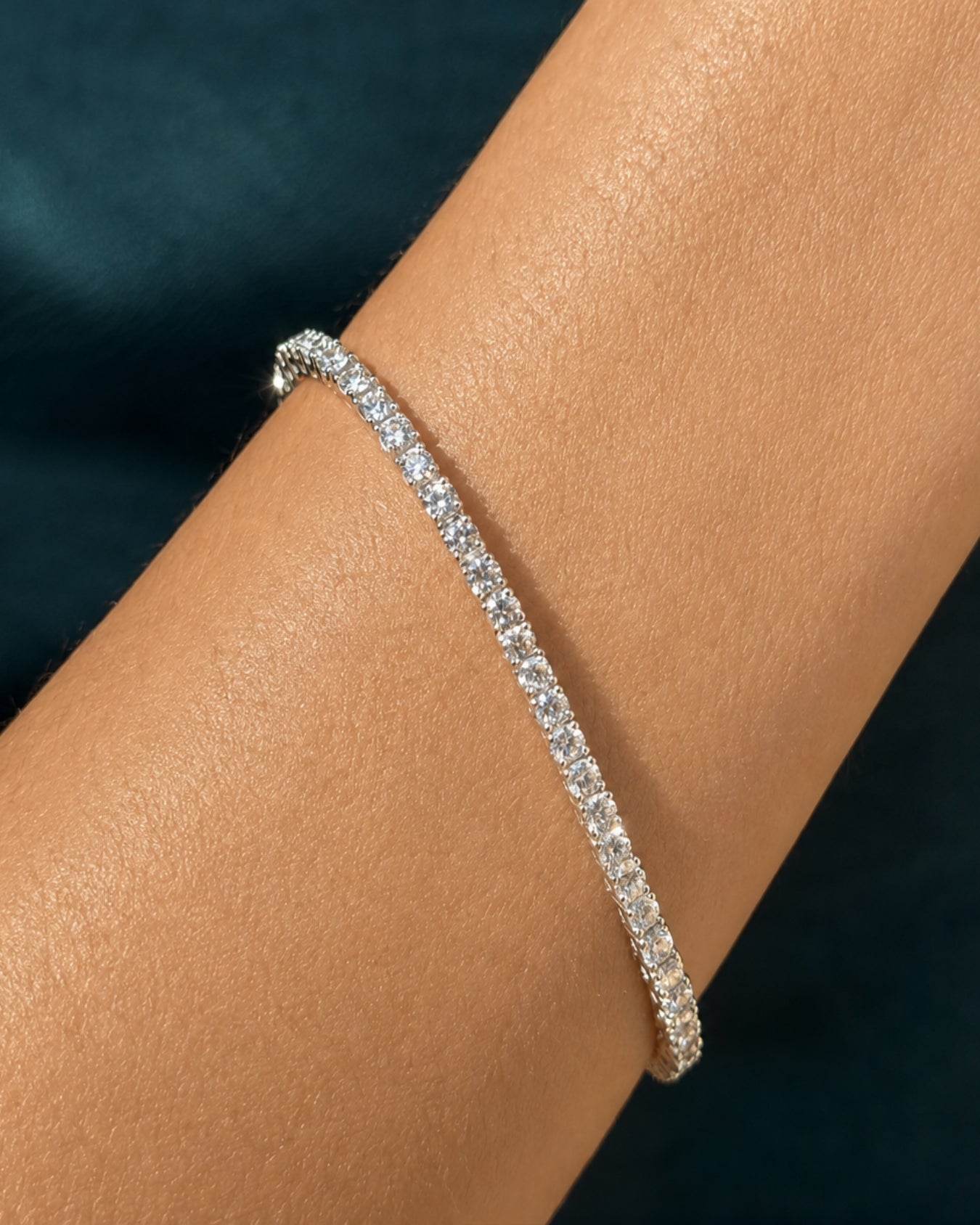 <tc> سوار&nbsp;3 mm Tennis Silver</tc>