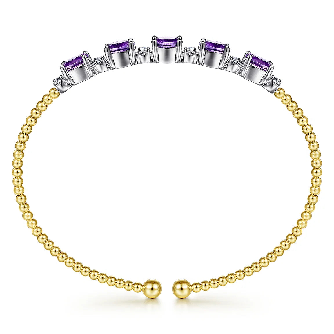 Violet Spark Amethyst Bangle