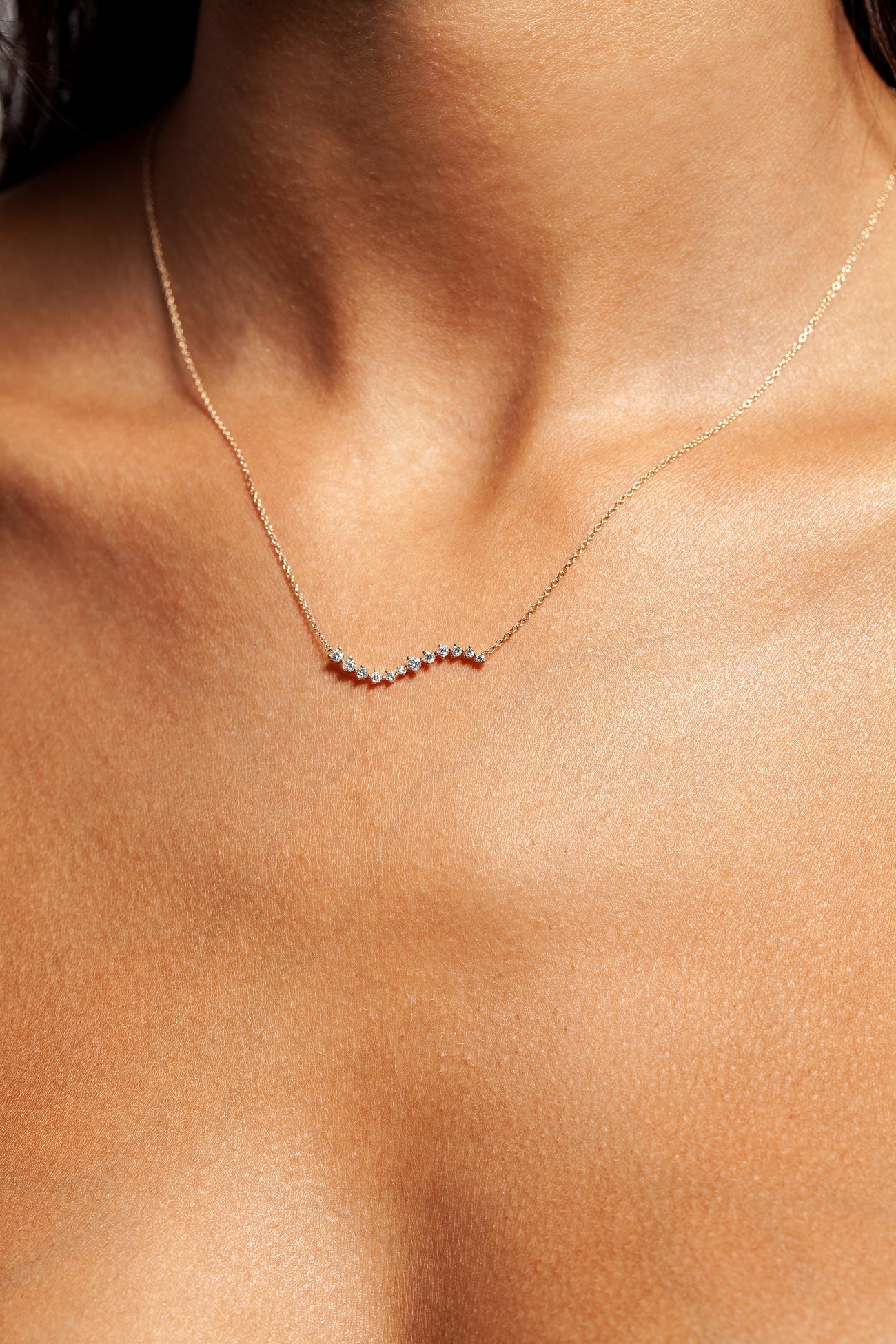 Lowa White Zircon Necklace - ARTSY SILVER