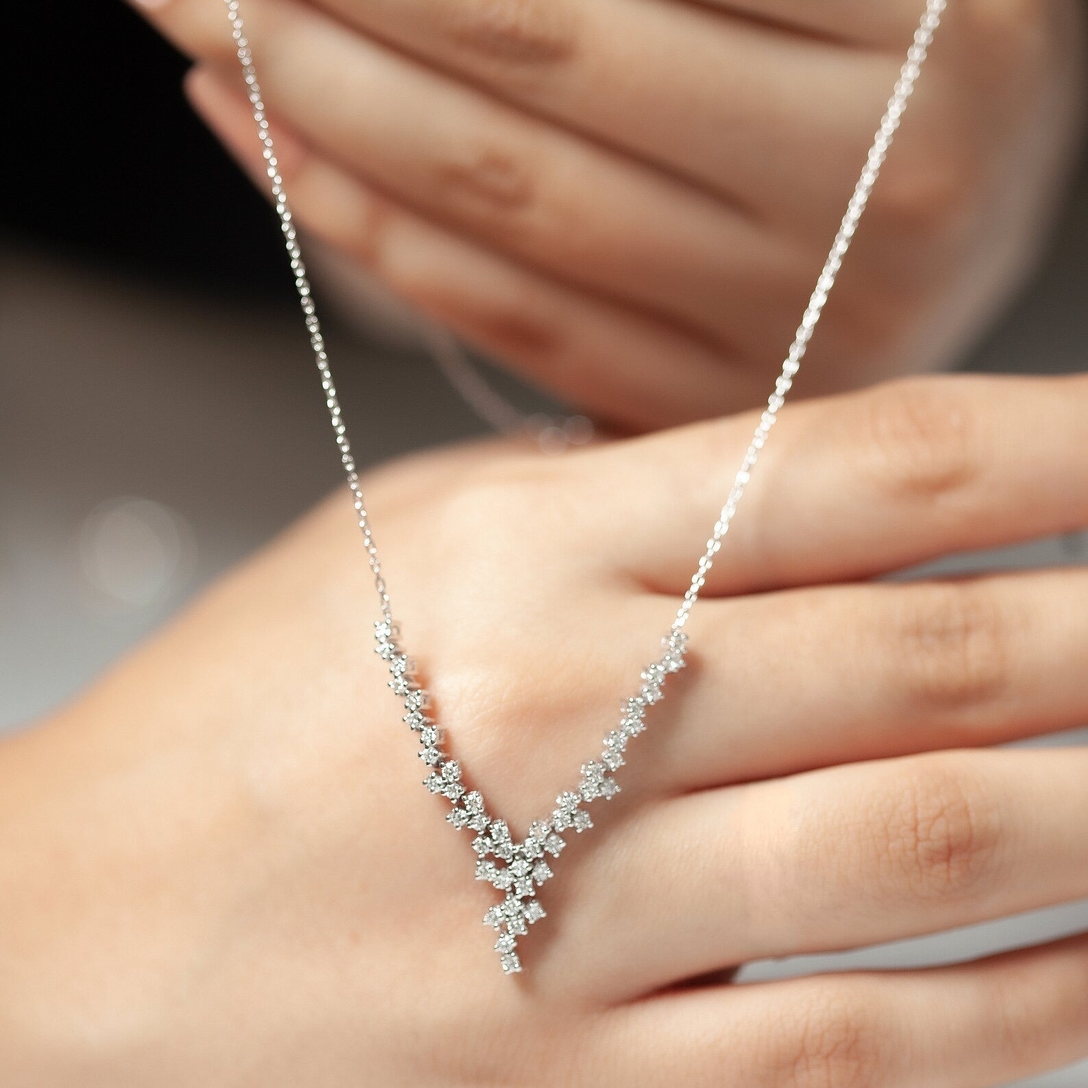 Dakota Y Silver Necklace - ARTSY SILVER