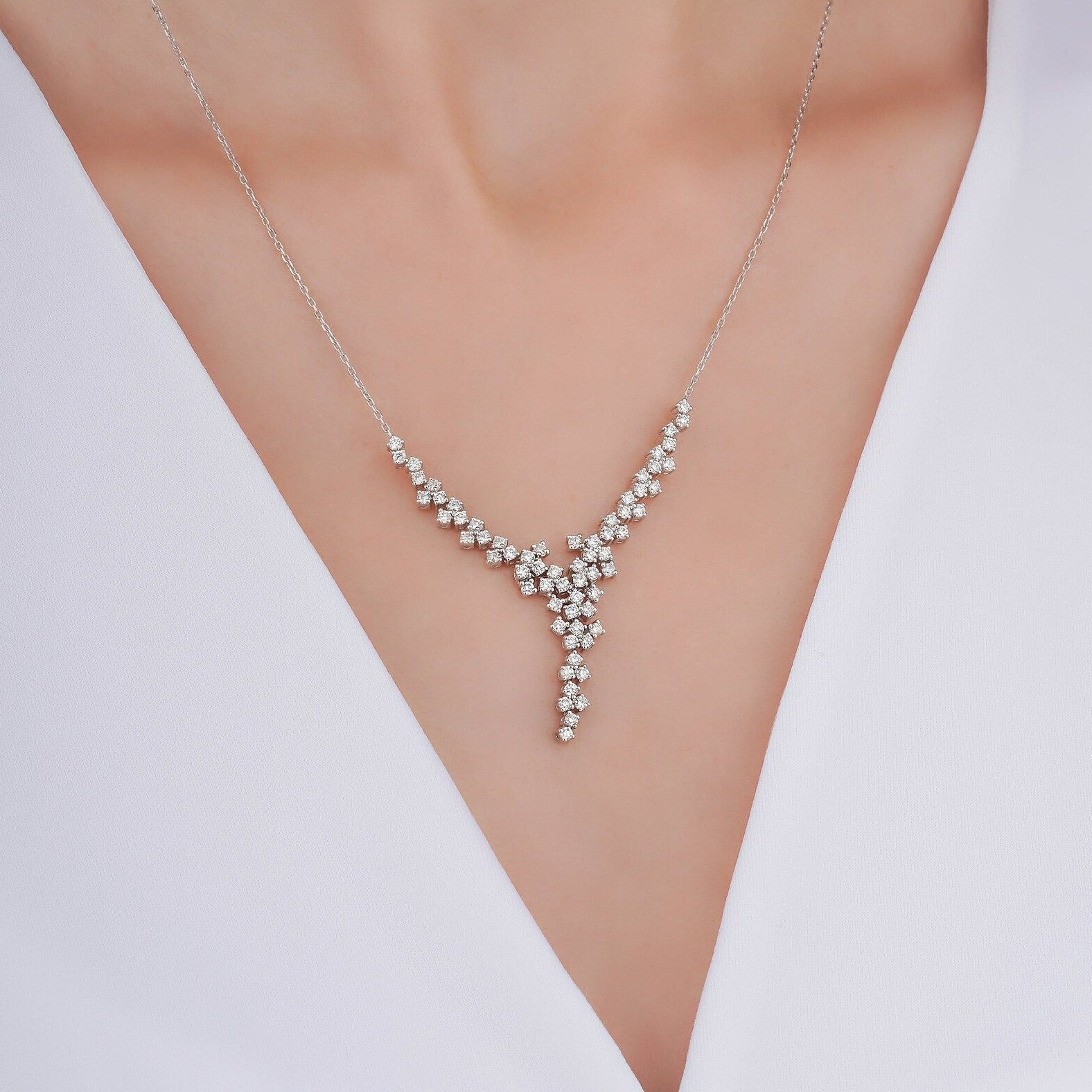 Dakota Y Silver Necklace - ARTSY SILVER