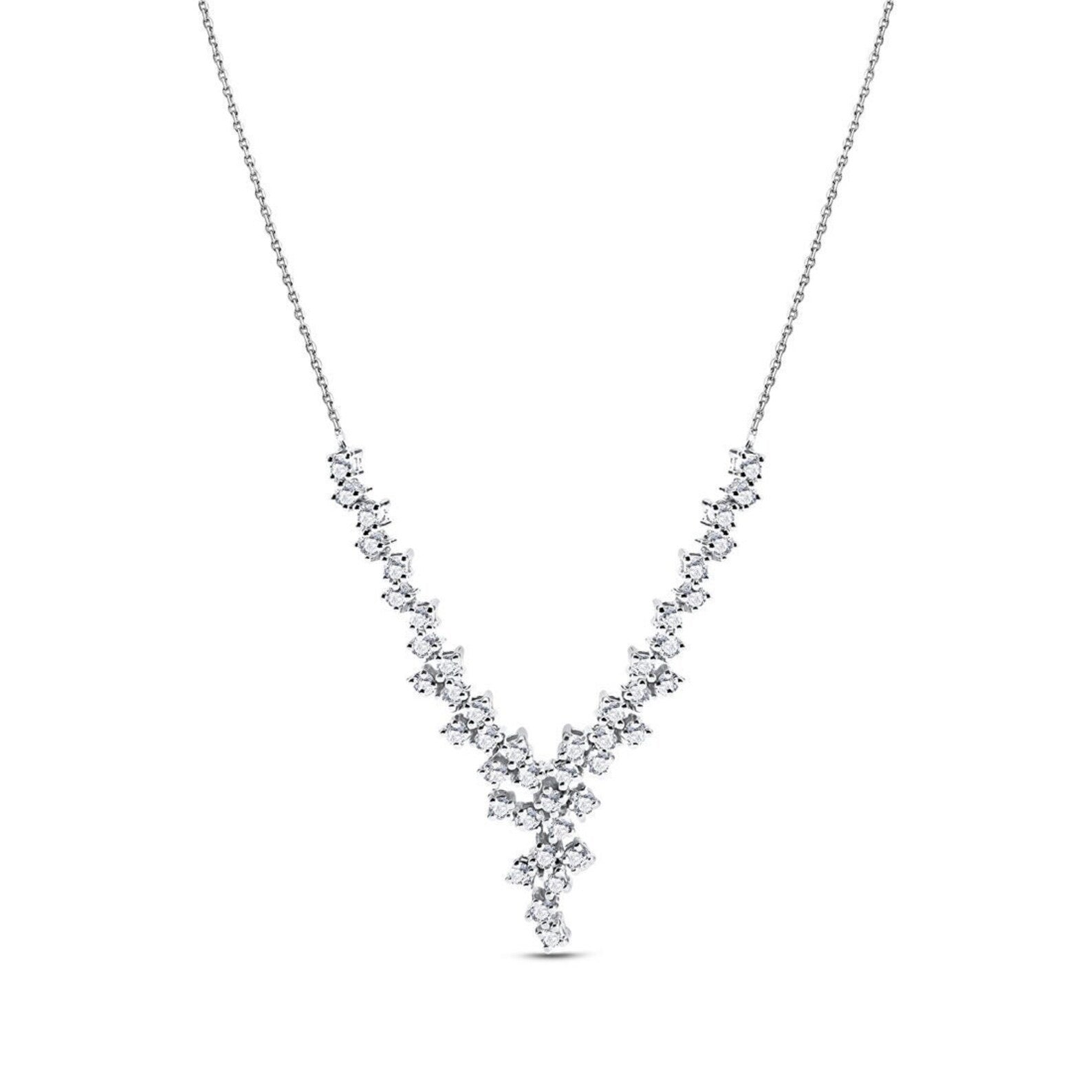 Dakota Y Silver Necklace - ARTSY SILVER