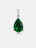 Yoda Green Pear Pendant - ARTSY SILVER