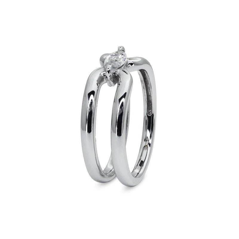 Your Timeless Zircon Gem Silver Ring - ARTSY SILVER