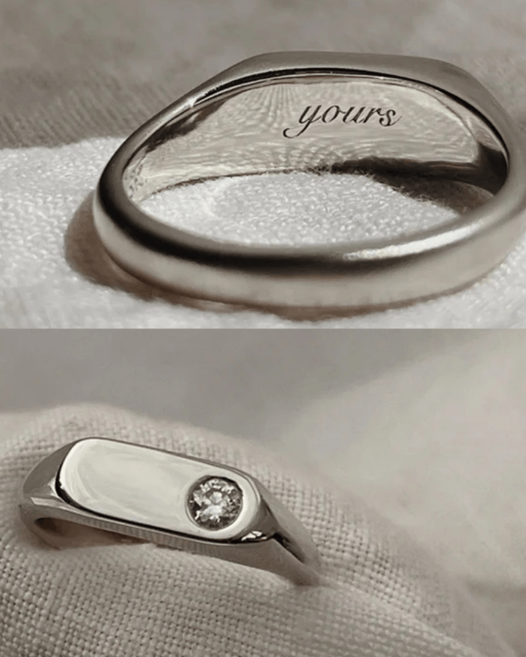 Yours Engraved Silver Ring - ARTSY SILVER
