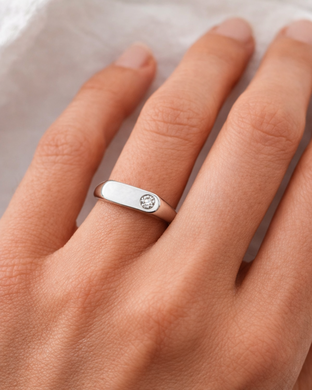 Yours Engraved Silver Ring - ARTSY SILVER