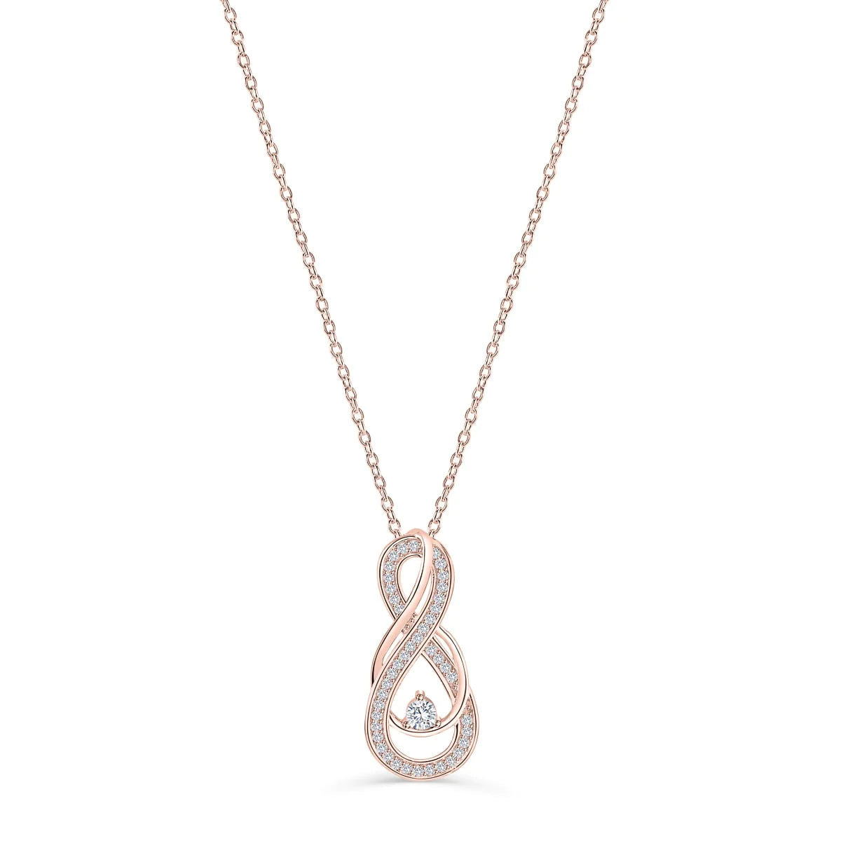 Zircon STONE Infinity Necklace