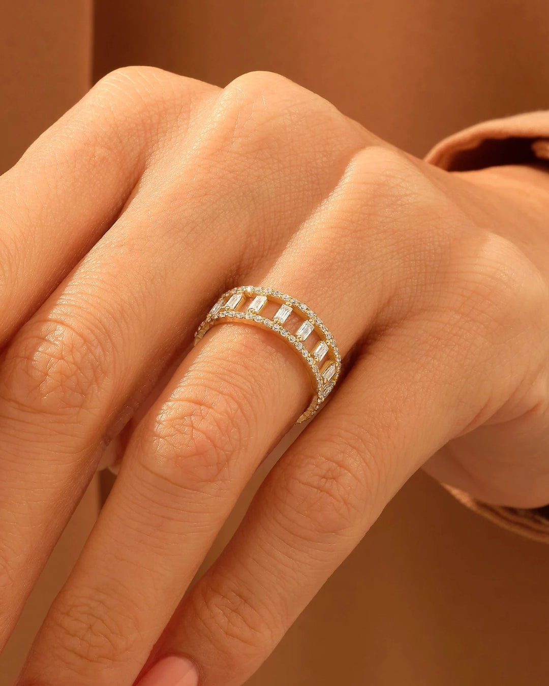 Zircon Cage Ring