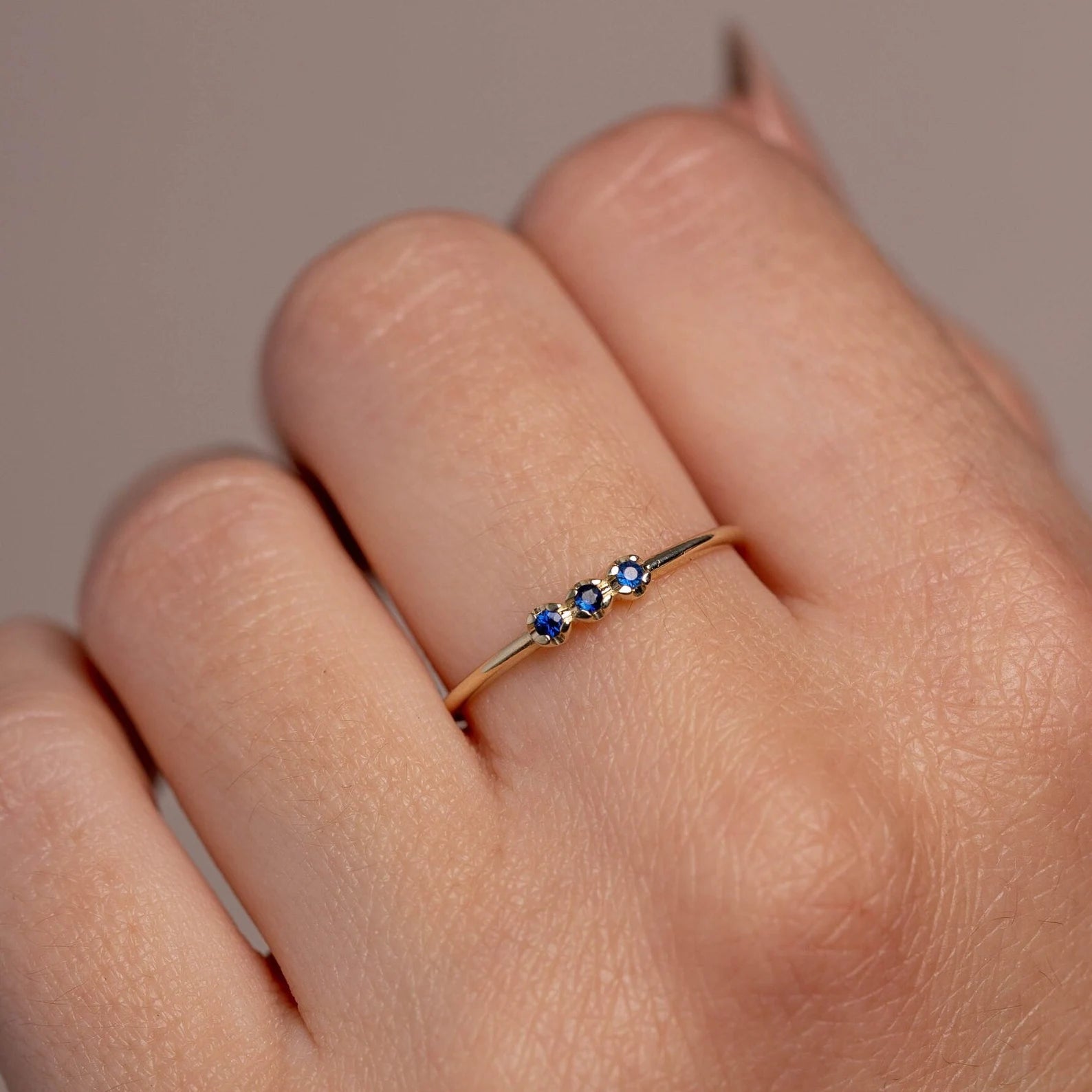 Snippet Blue Sapphire Ring