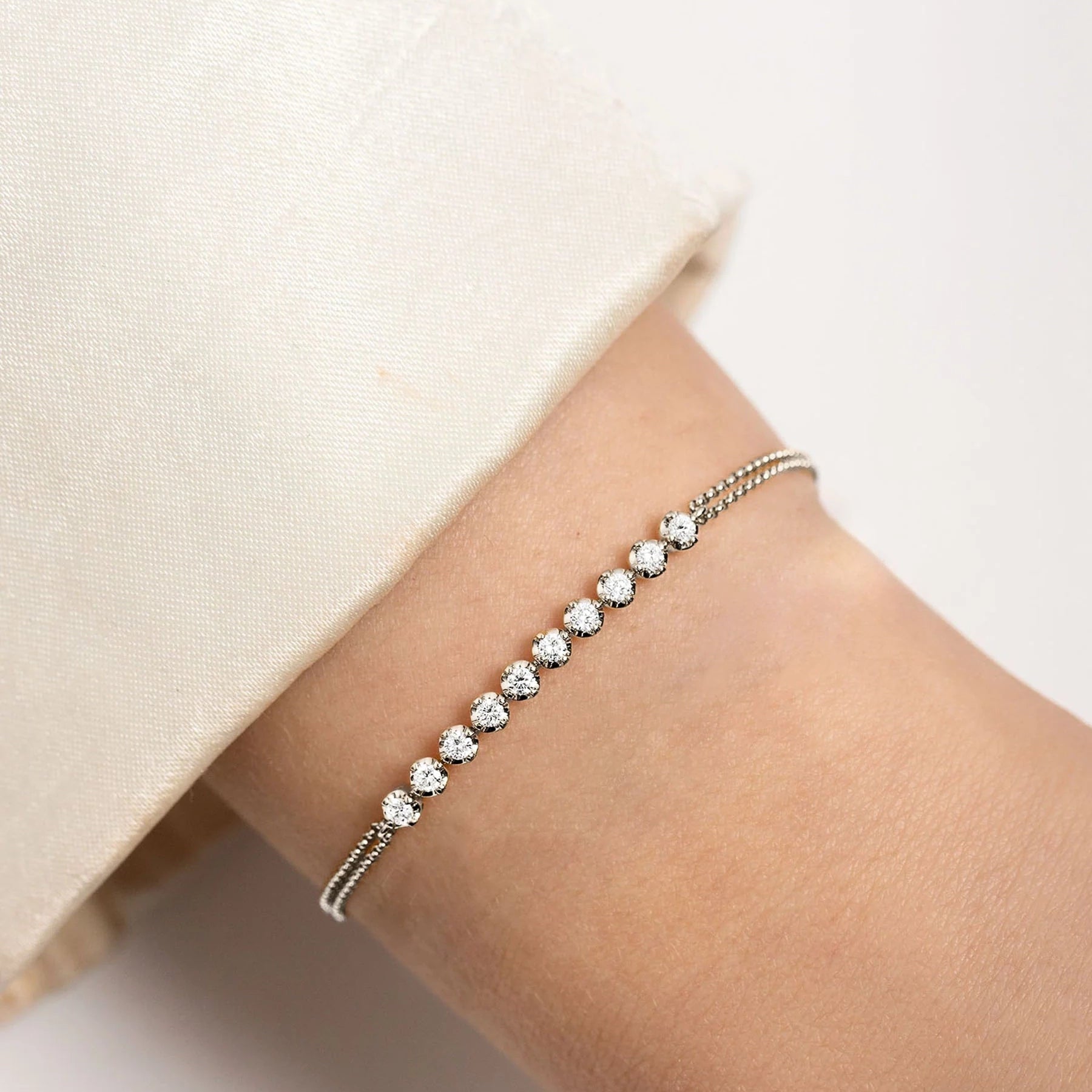 Your Go To Zircon Bracelet - ARTSY SILVER