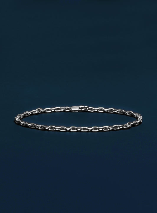 Cable Link Bracelet 3mm Silver