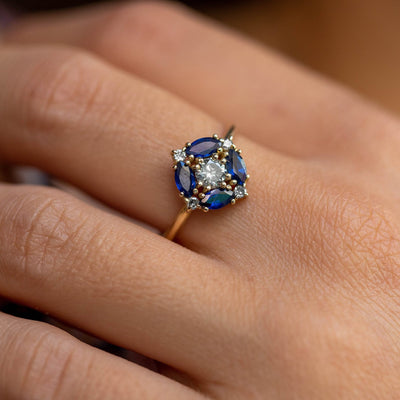 Clara Dream Sapphire Ring - ARTSY SILVER