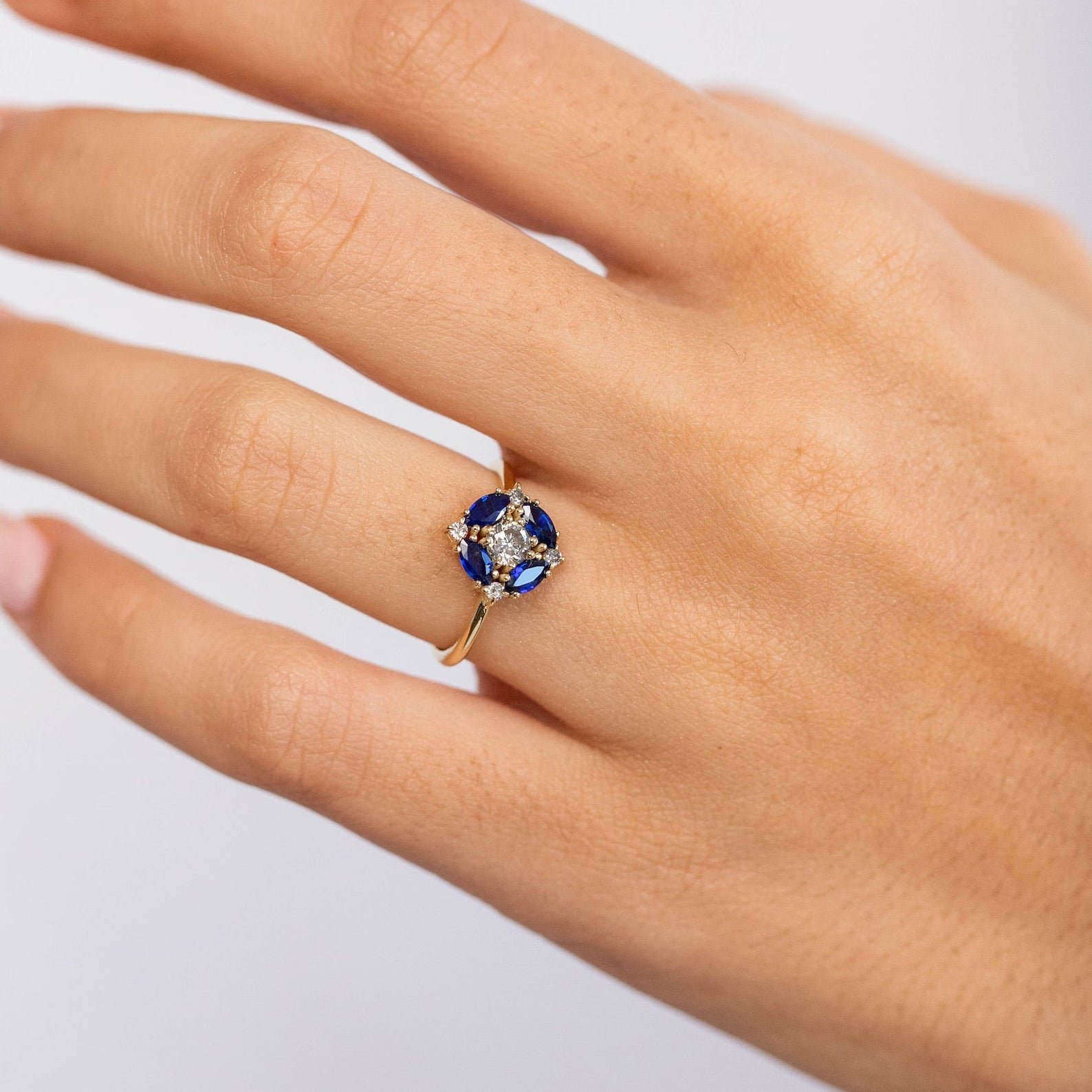 Clara Dream Sapphire Ring - ARTSY SILVER