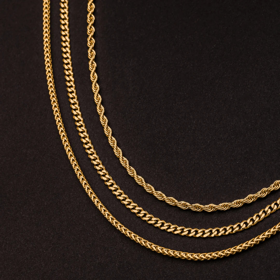 Cuban-Link-Chain-3mm-Gold-Plating
