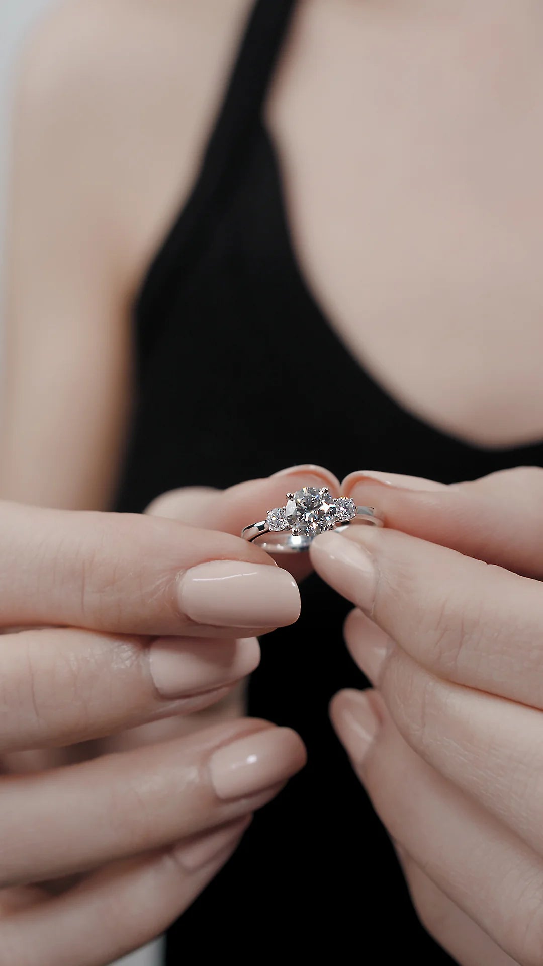 Dancing Ballerina Zircon Promise Ring - ARTSY SILVER