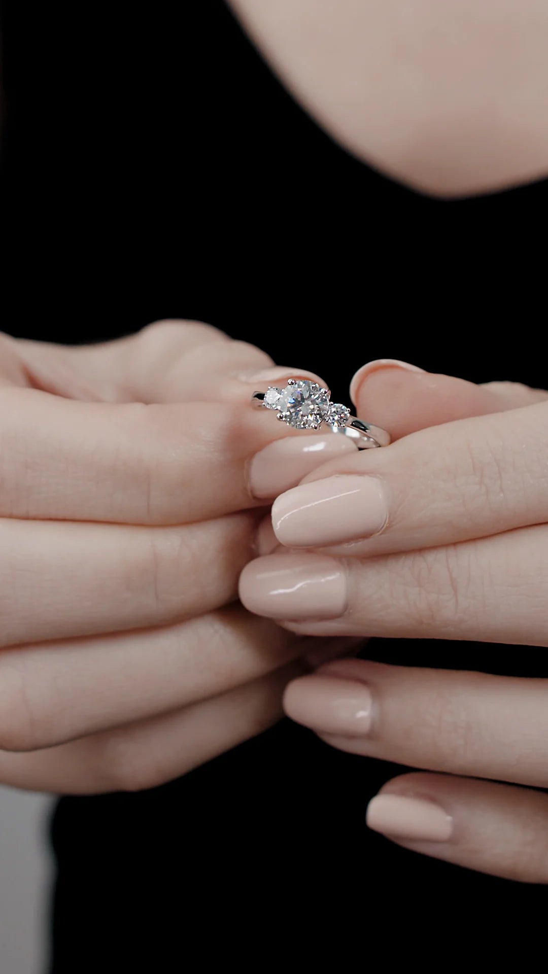 Dancing Ballerina Zircon Promise Ring - ARTSY SILVER