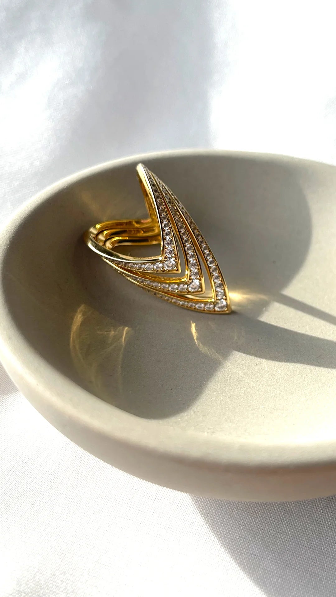 Boss Energy White Zircon Ring - ARTSY SILVER