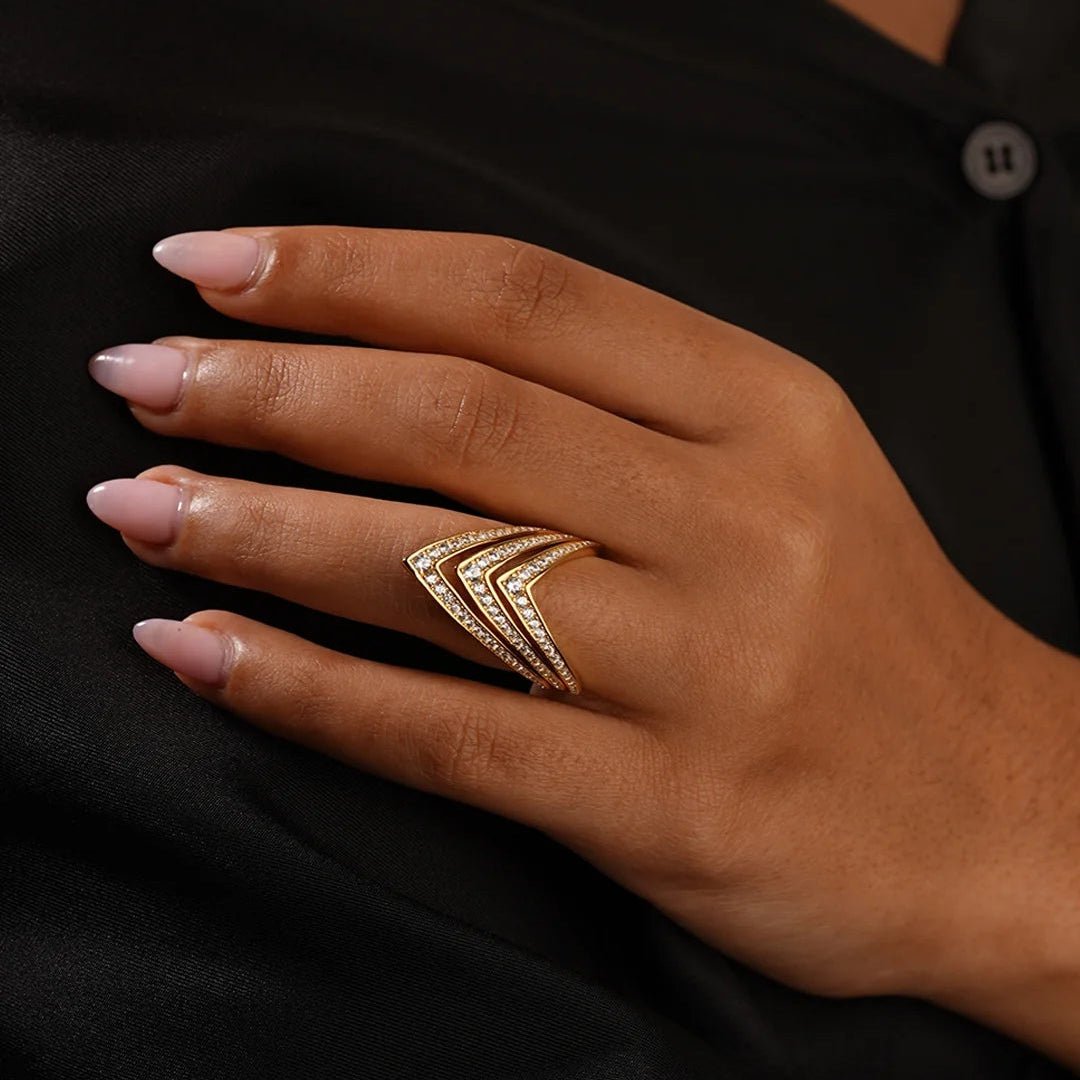 Boss Energy White Zircon Ring - ARTSY SILVER