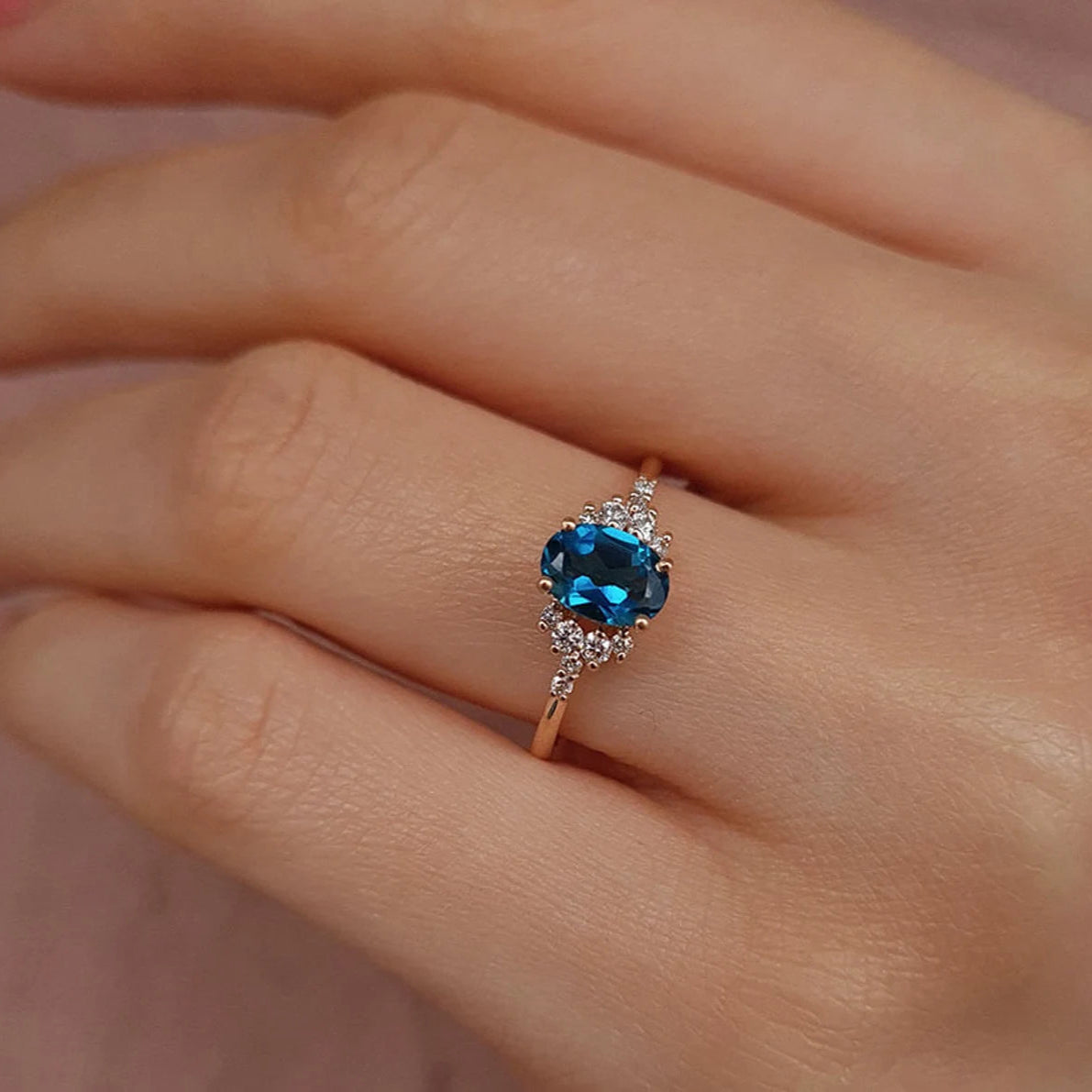 Dolce Vita London Blue Topaz Ring