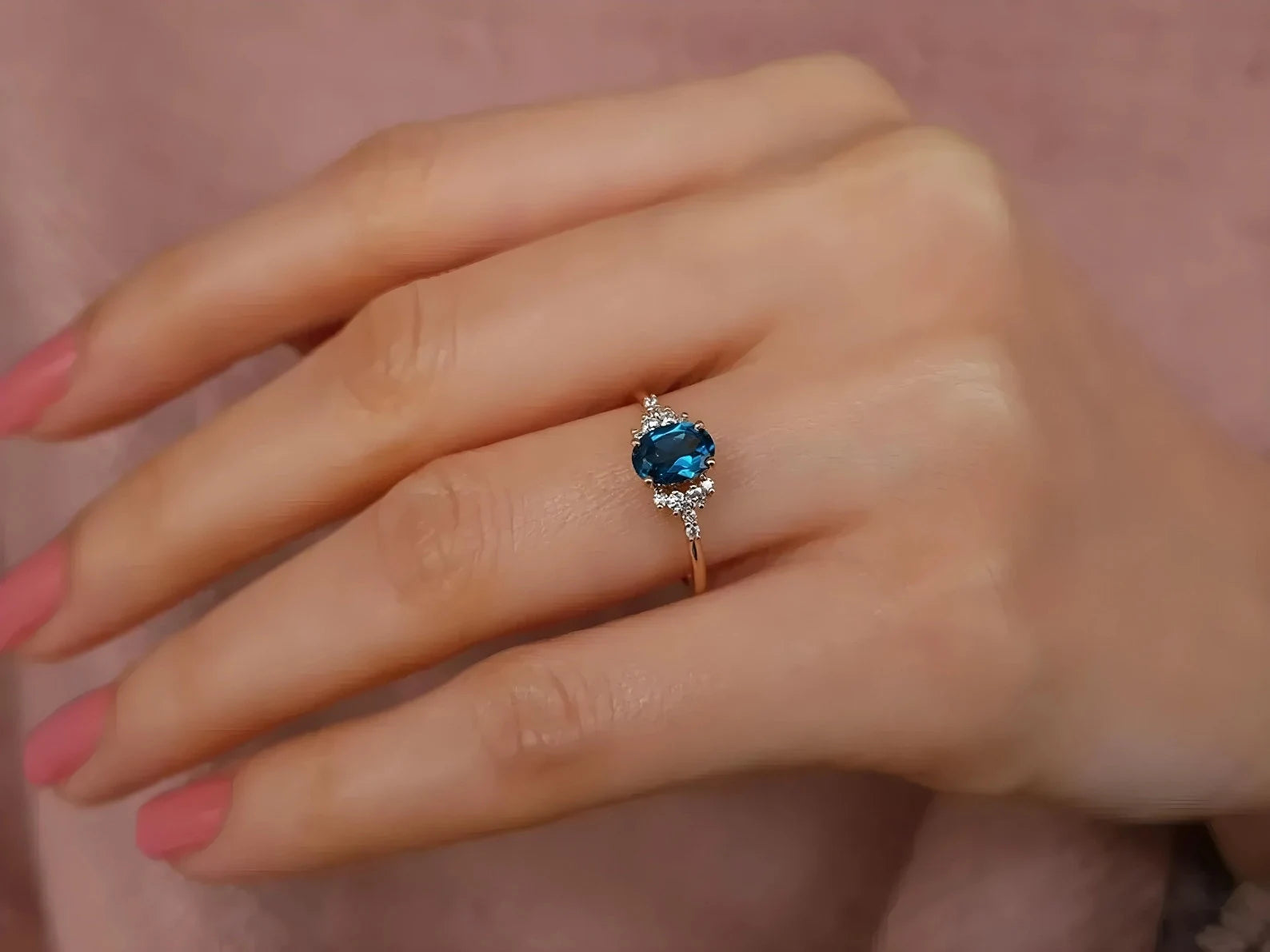 Dolce Vita London Blue Topaz Ring