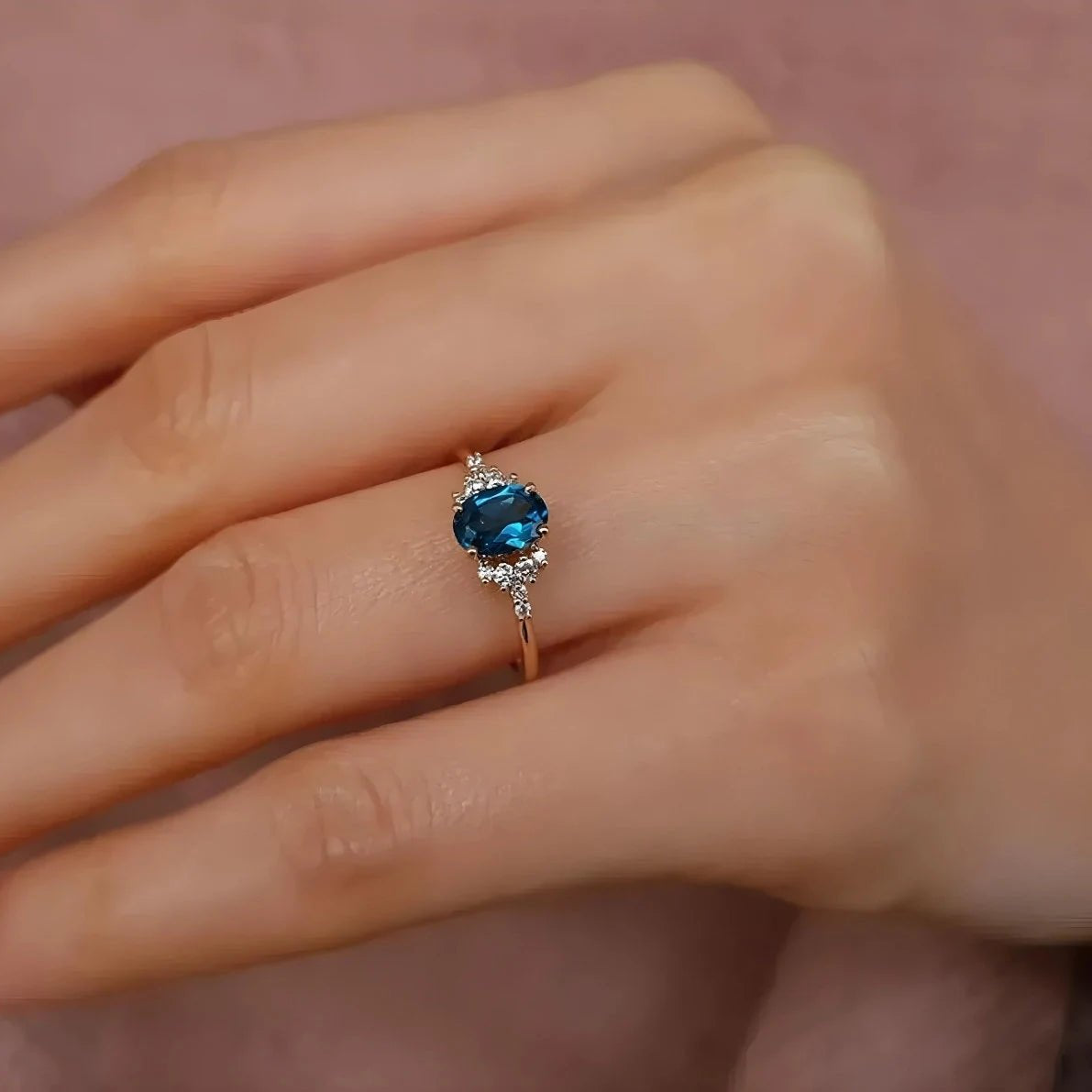 Dolce Vita London Blue Topaz Ring - ARTSY SILVER