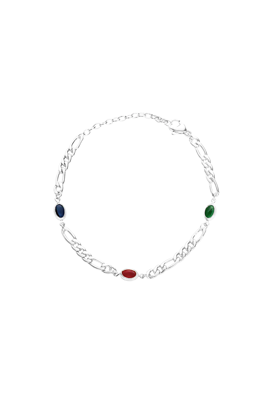 Multi Stone Figaro Men’s Bracelet