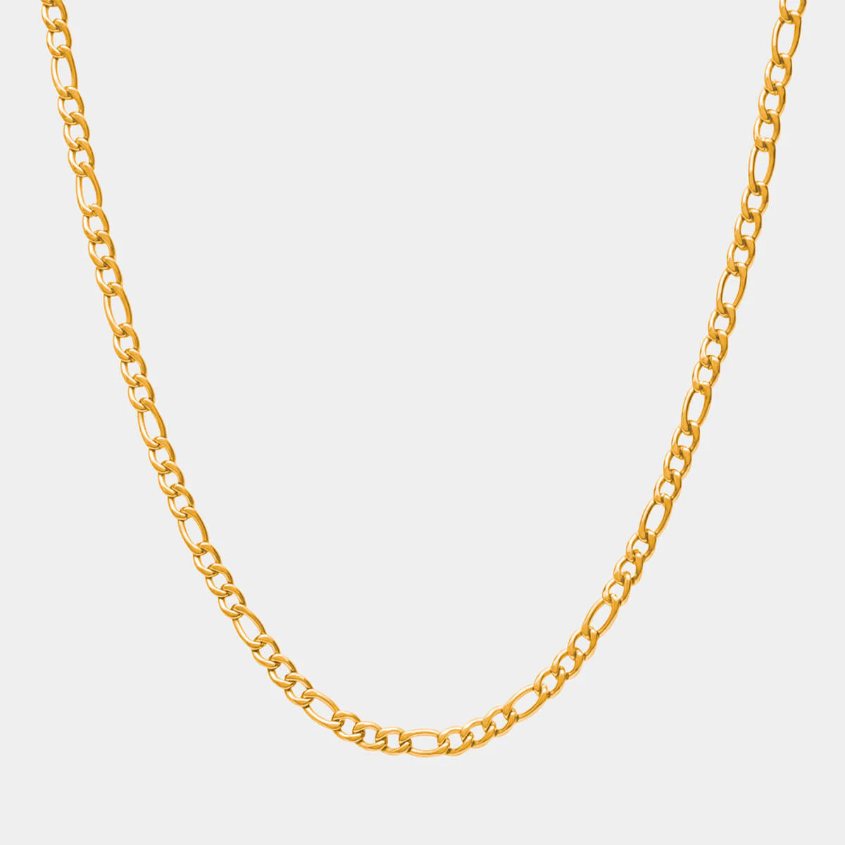 Figaro Link Chain 4mm Gold Plating