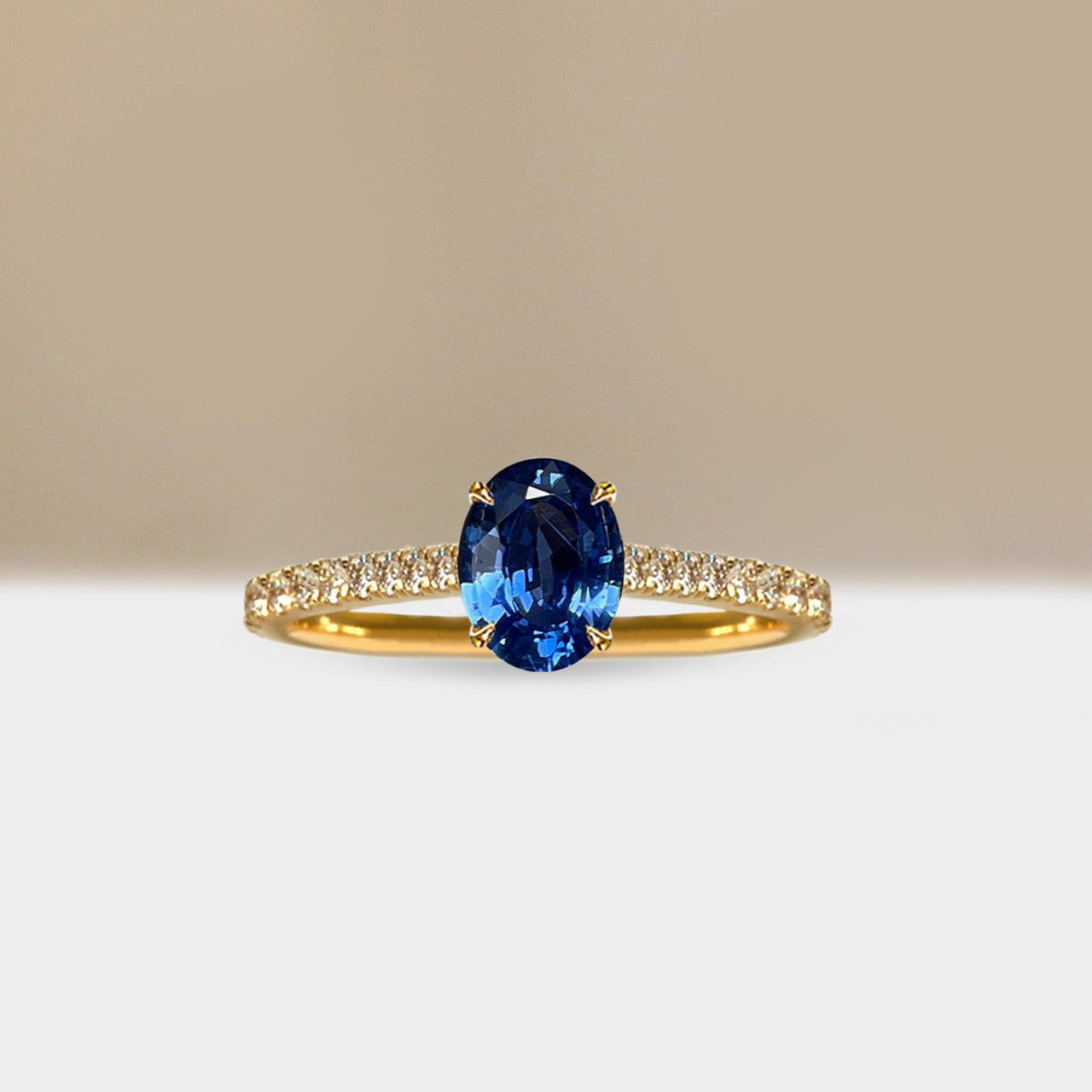 Fairytale Blue Sapphire Promise Ring - ARTSY SILVER