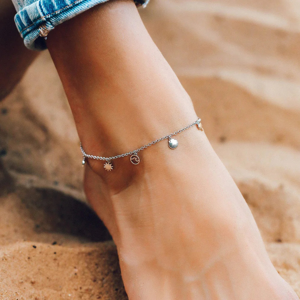 Five Beach Babe Charms Anklet
