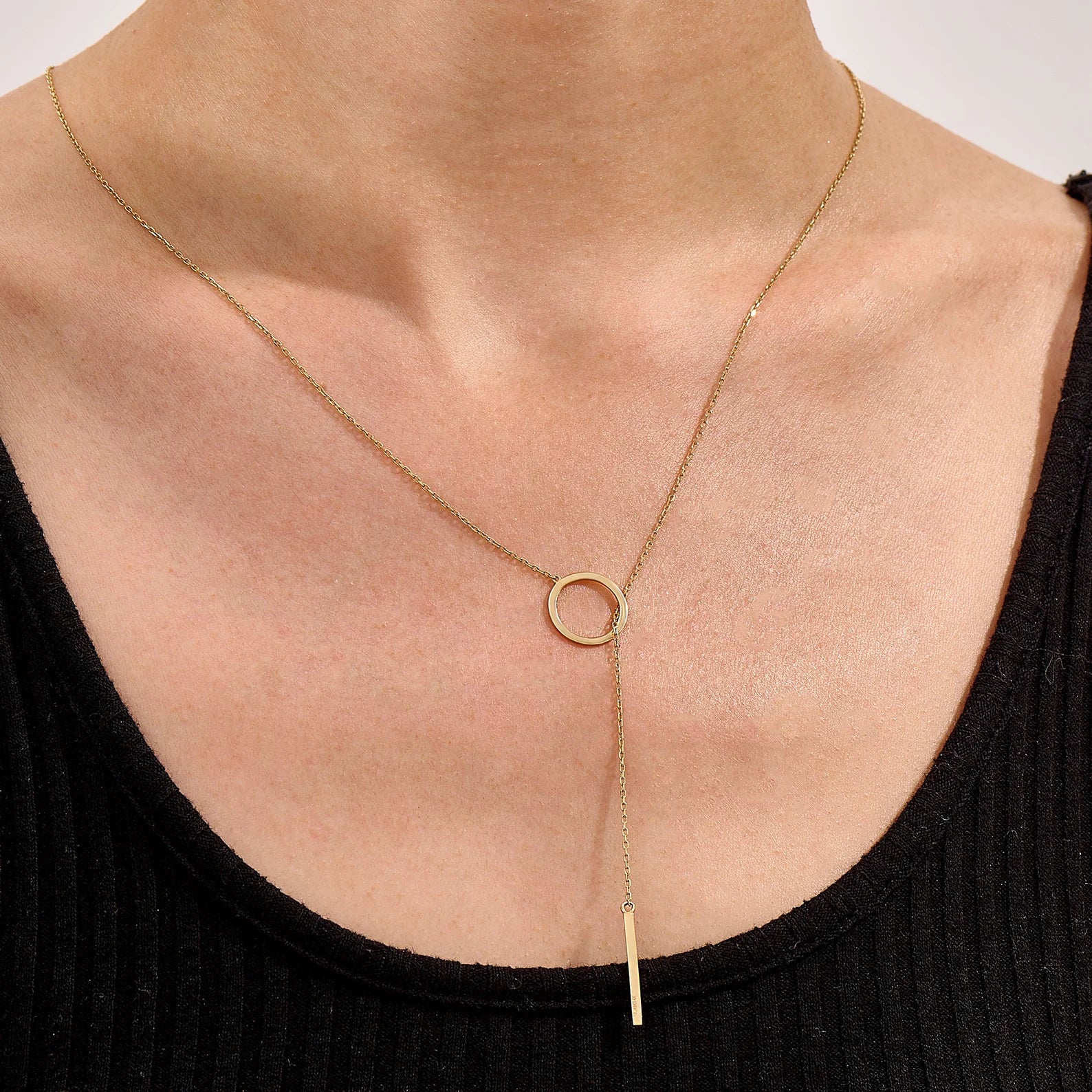 Glow Up Lariat Y Necklace - ARTSY SILVER