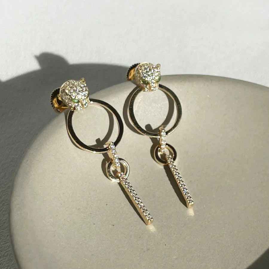 Wild Spark Earrings & Necklace Set - ARTSY SILVER