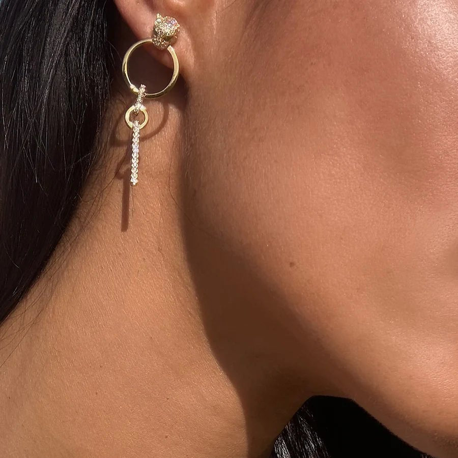 Wild Spark Earrings & Necklace Set - ARTSY SILVER