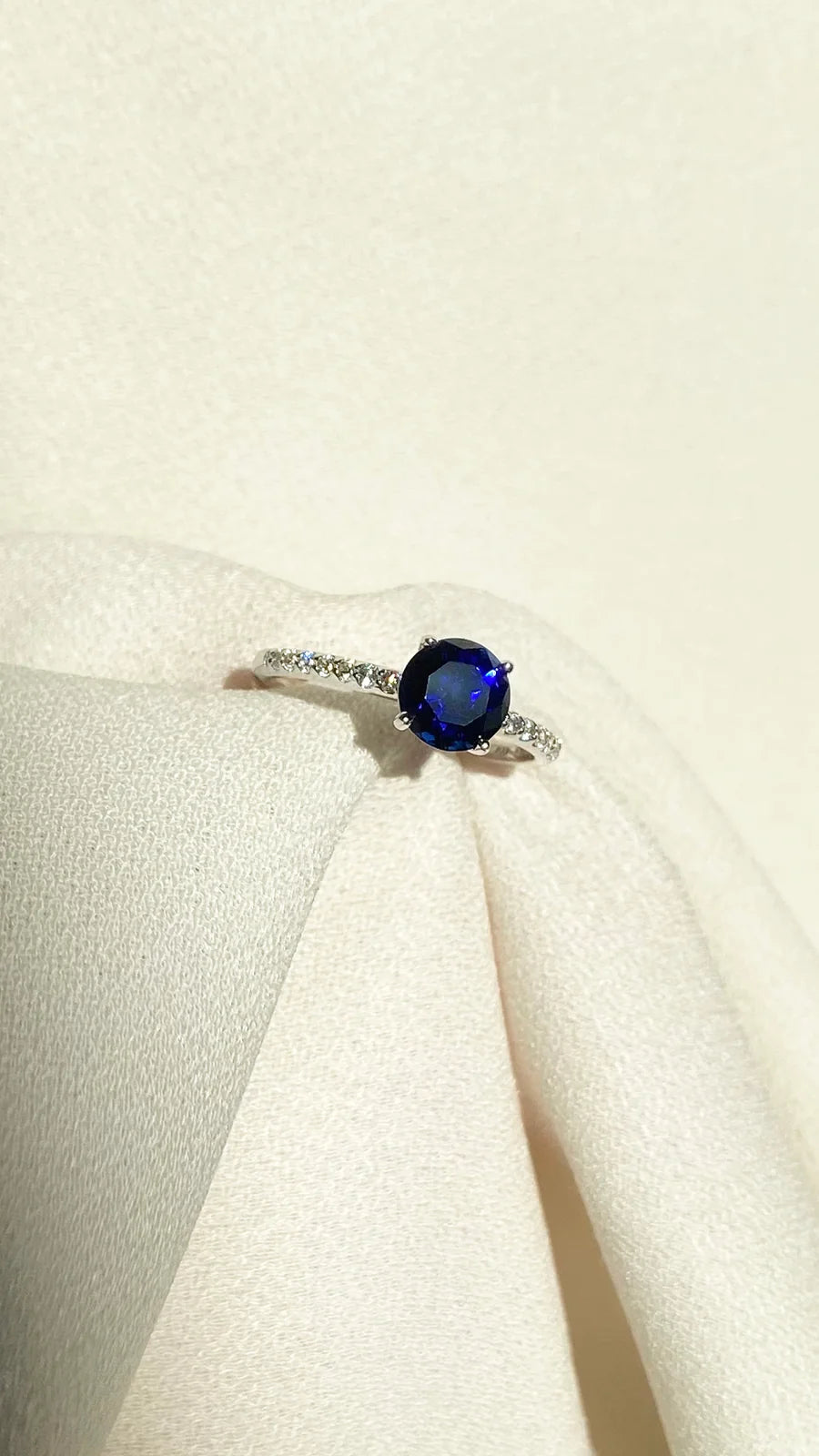 Grande Blue Sapphire Ring