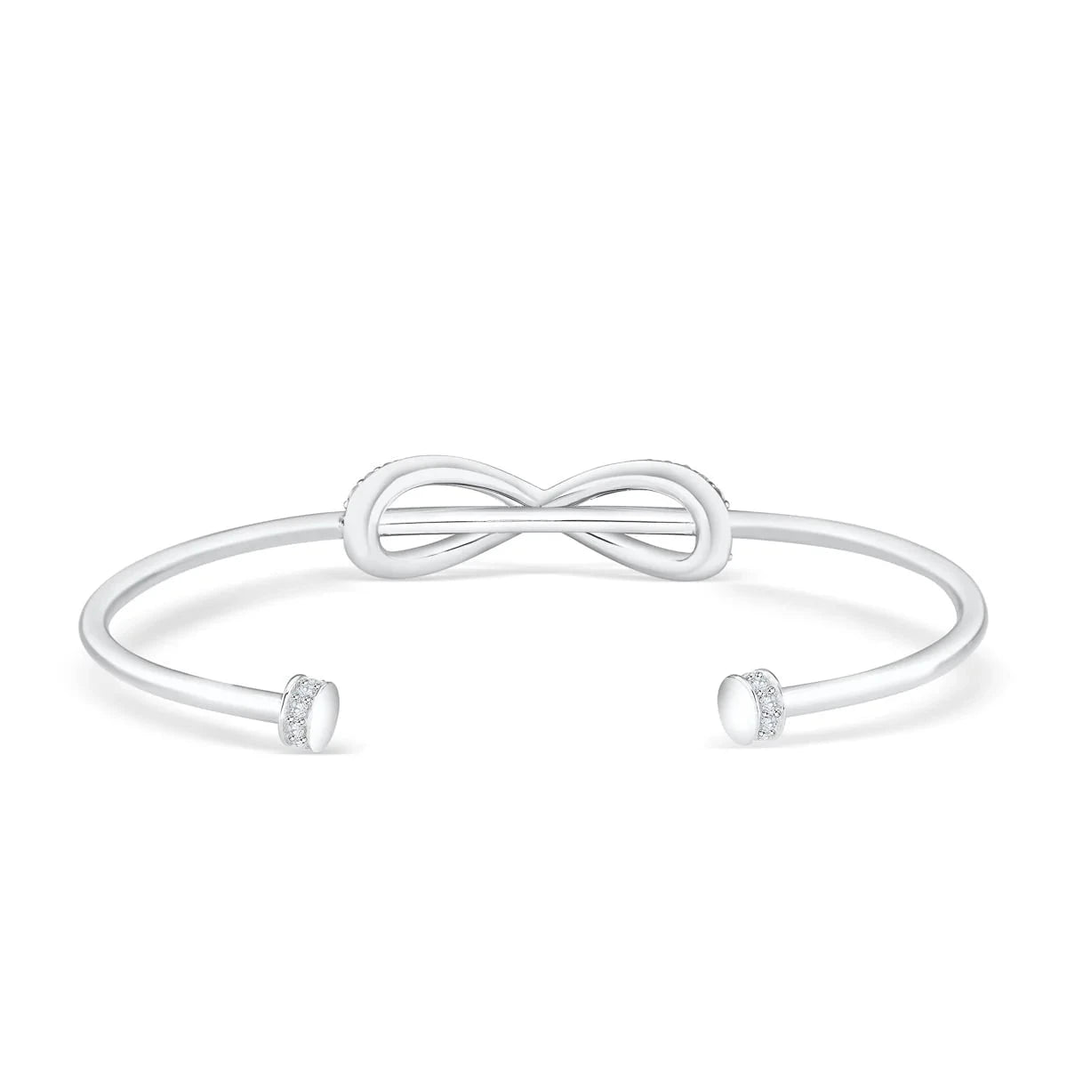 Infinity Silver Bangle - ARTSY SILVER