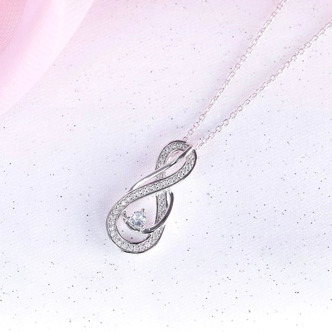 Infinity Silver Necklace - ARTSY SILVER