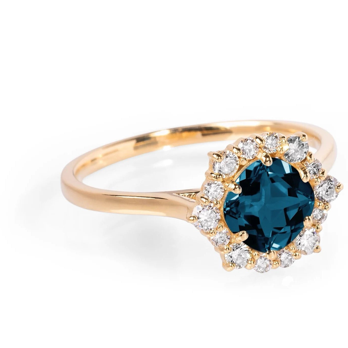 Lady Anne London Blue Topaz Ring - ARTSY SILVER