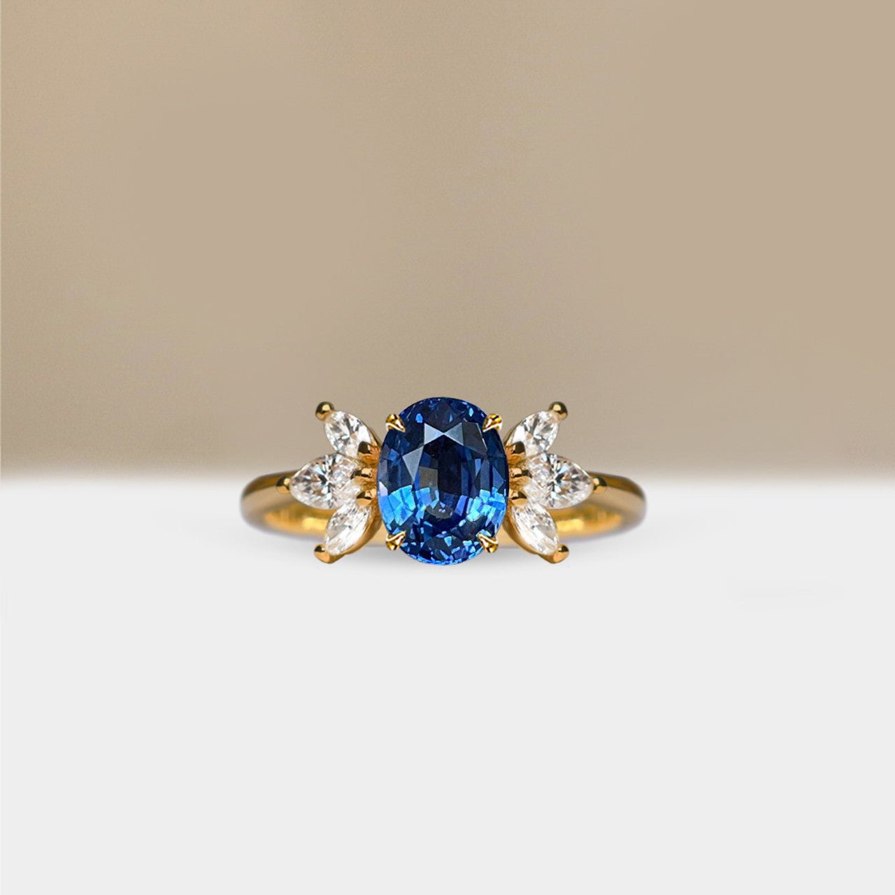 Little Angel Blue Sapphire Ring - ARTSY SILVER
