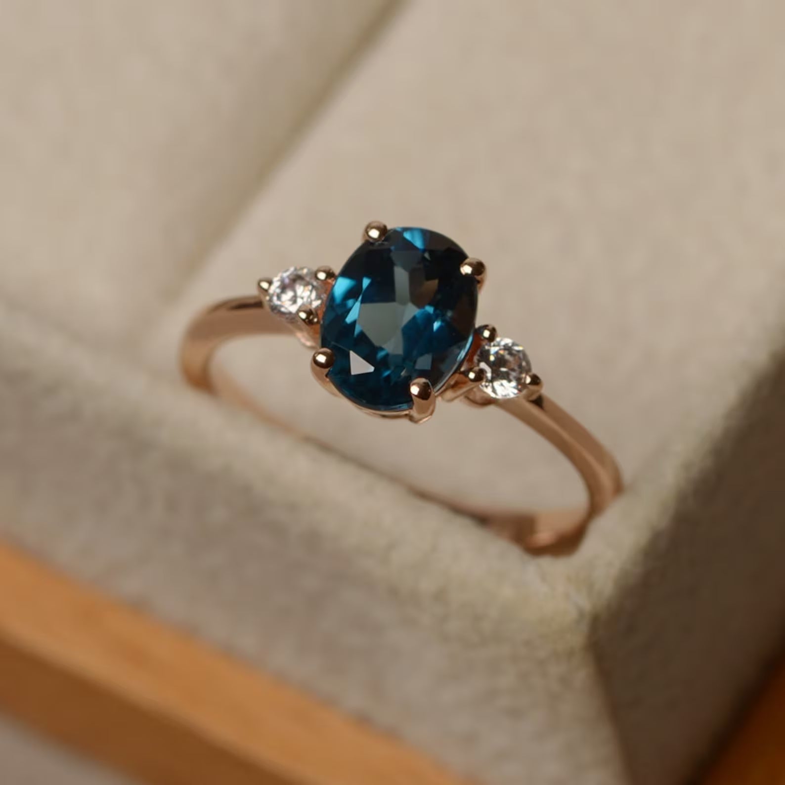 London Blue Topaz Stone Ring