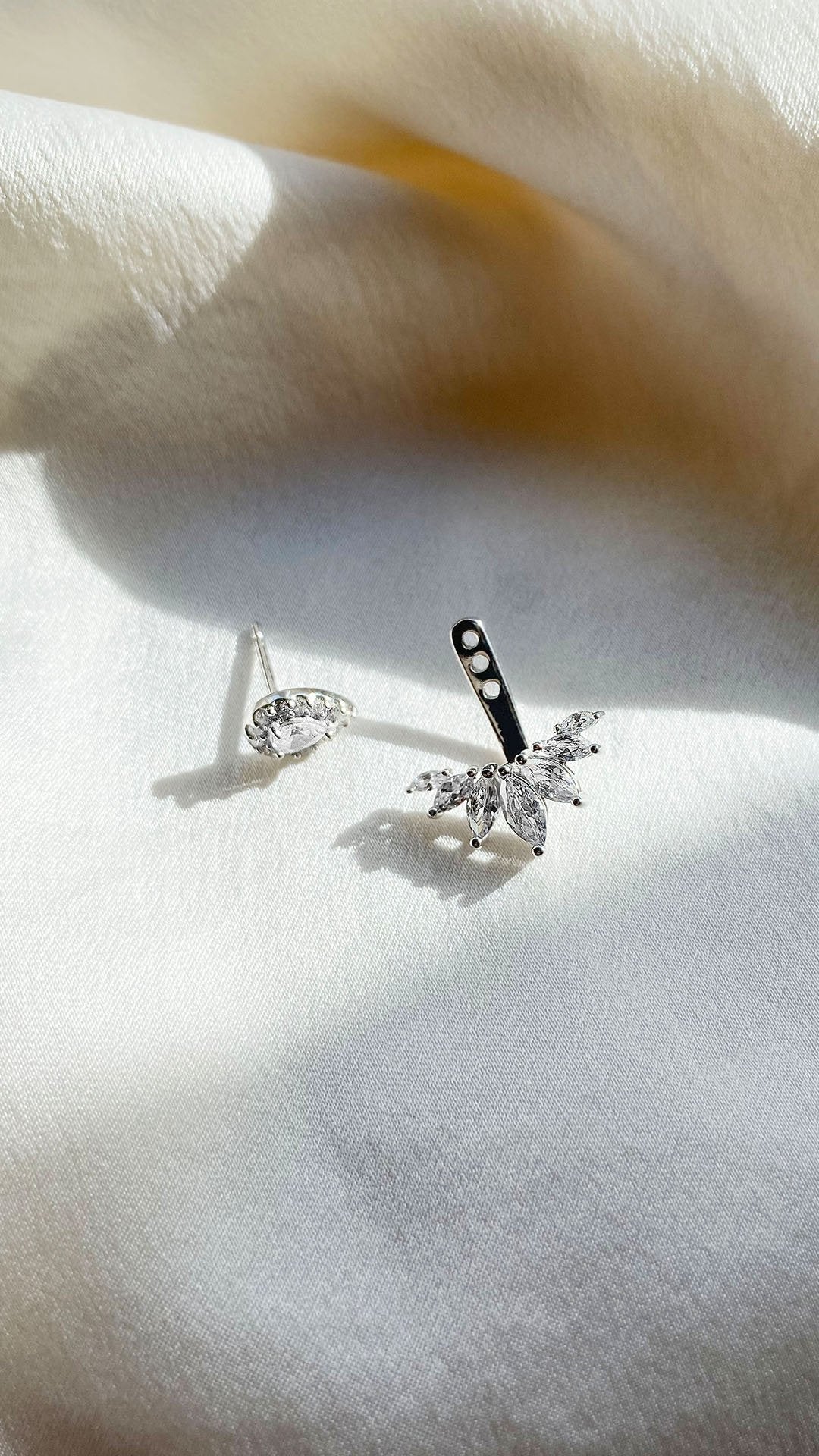 Lotus Zircon Ear Jacket