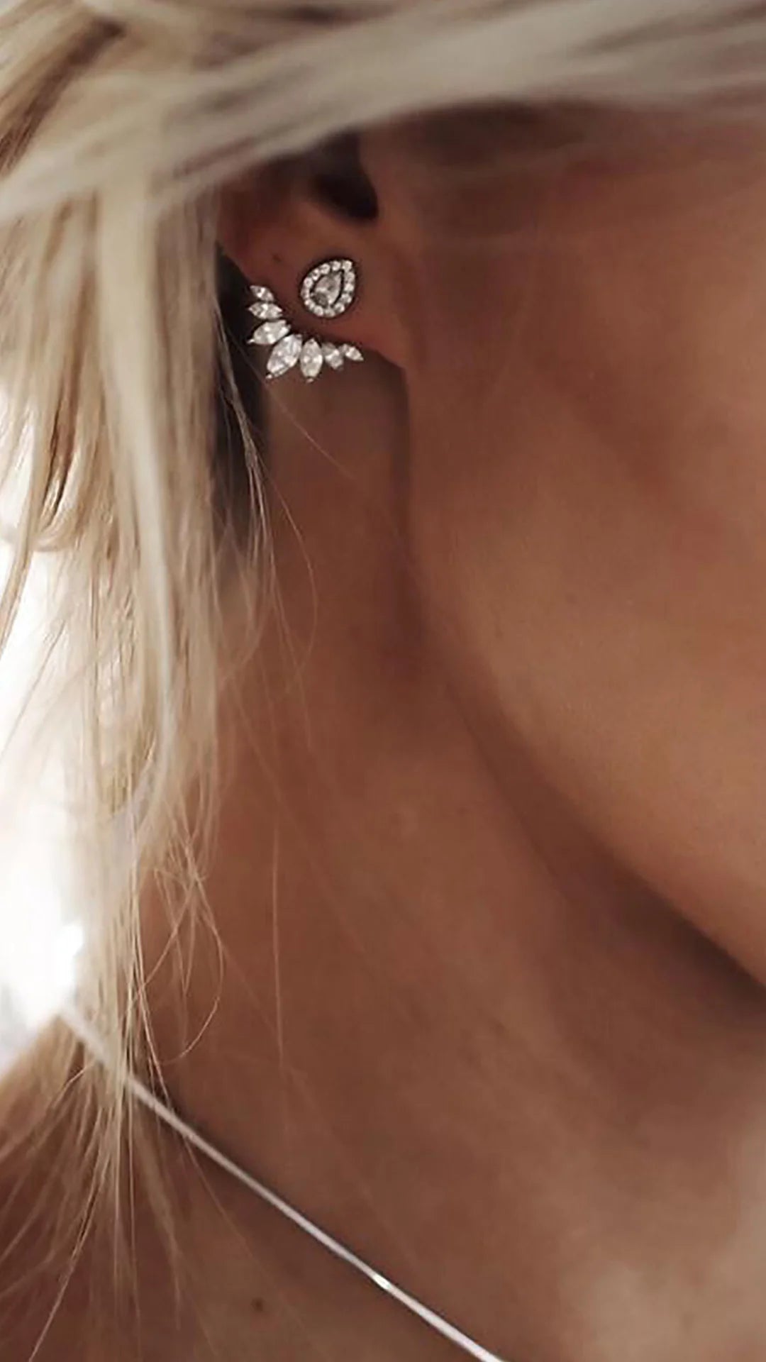 Lotus Silver Ear Jacket - ARTSY SILVER