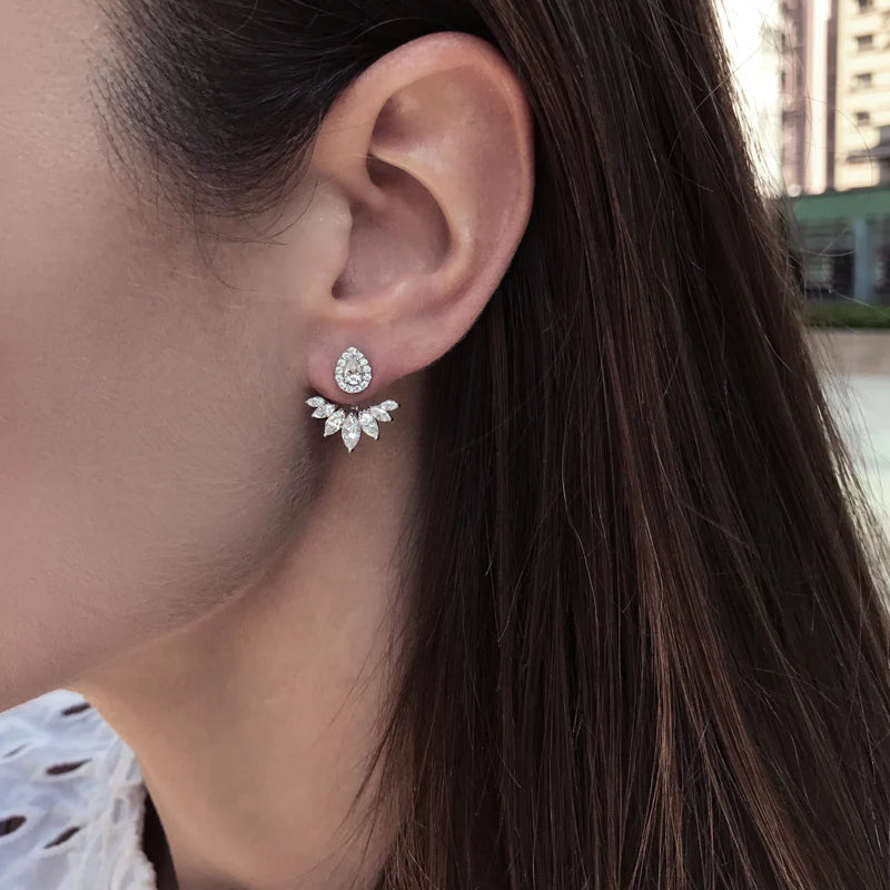 Lotus Zircon Ear Jacket